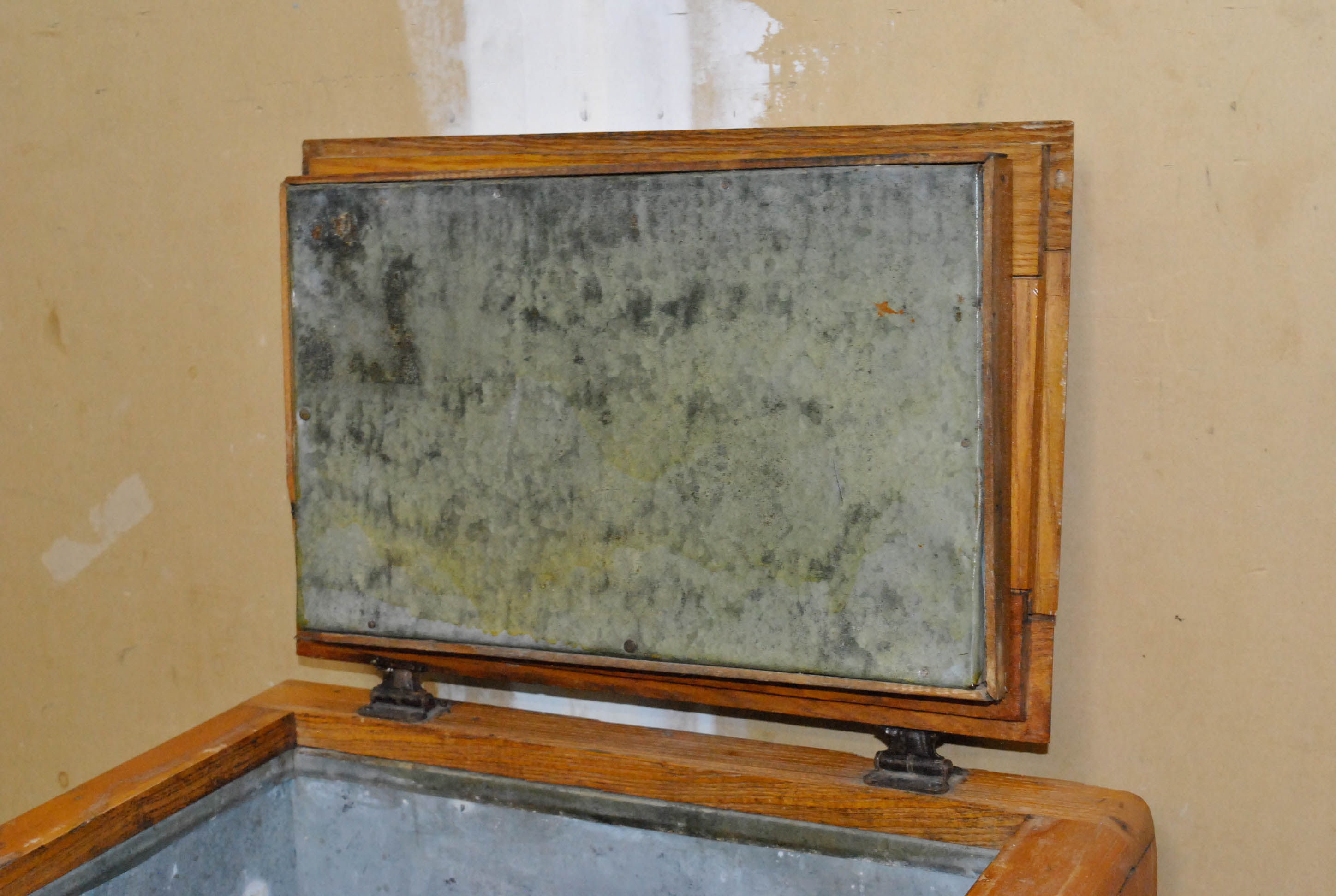 Antique Oak Ice Chest