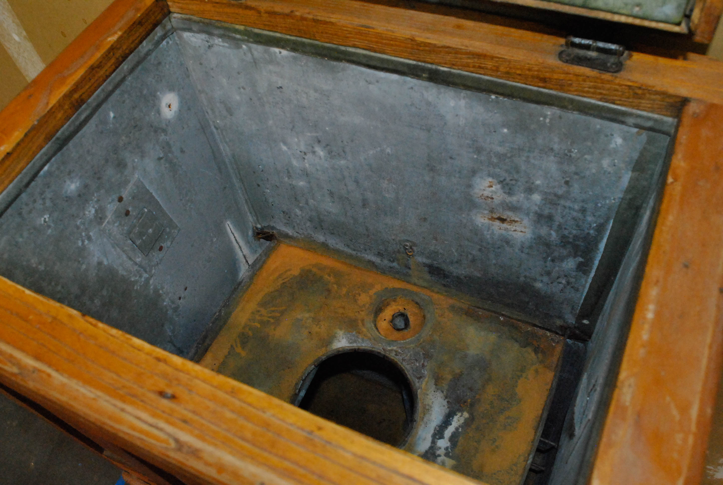 Antique Oak Ice Chest