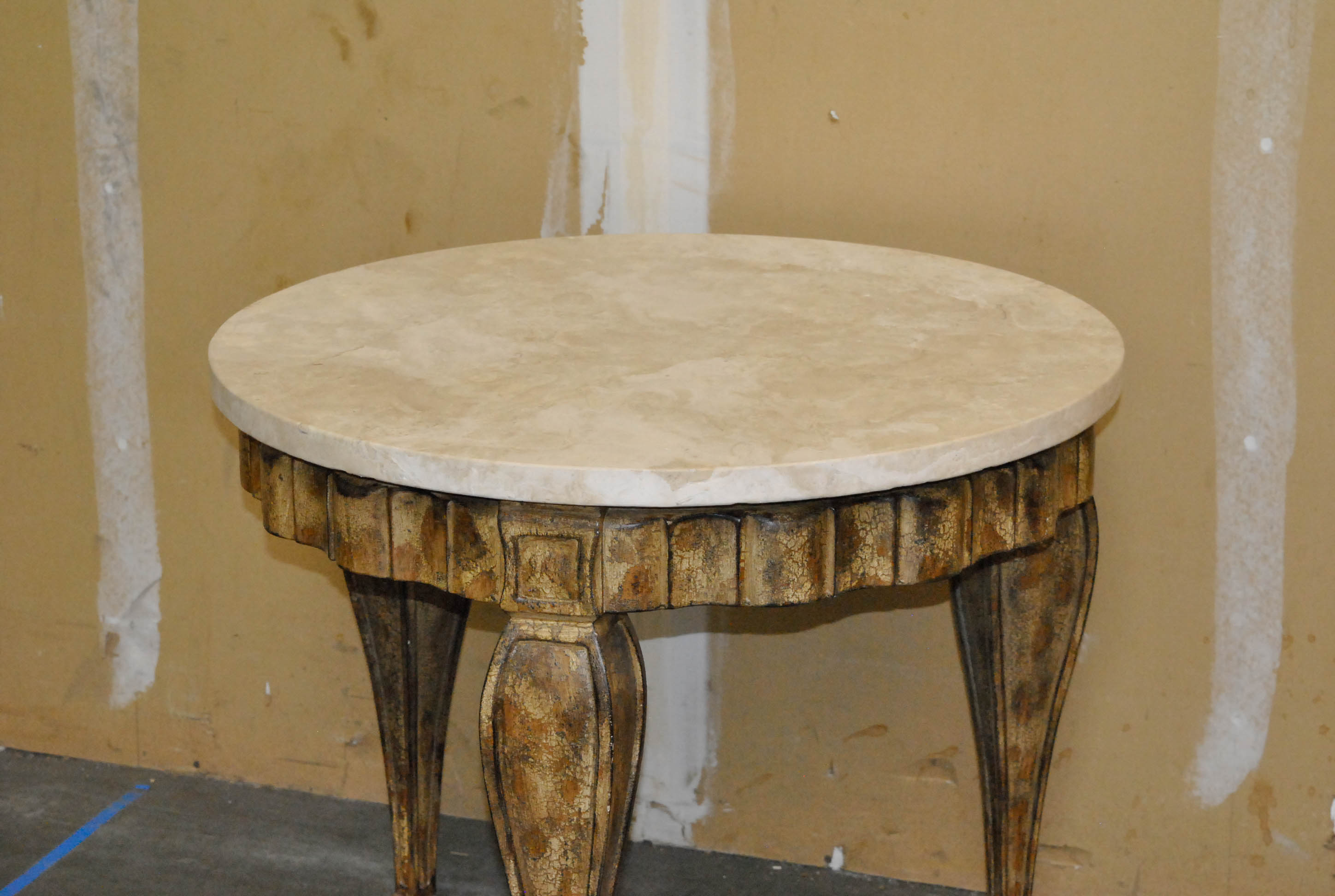 Stone Top Side Table