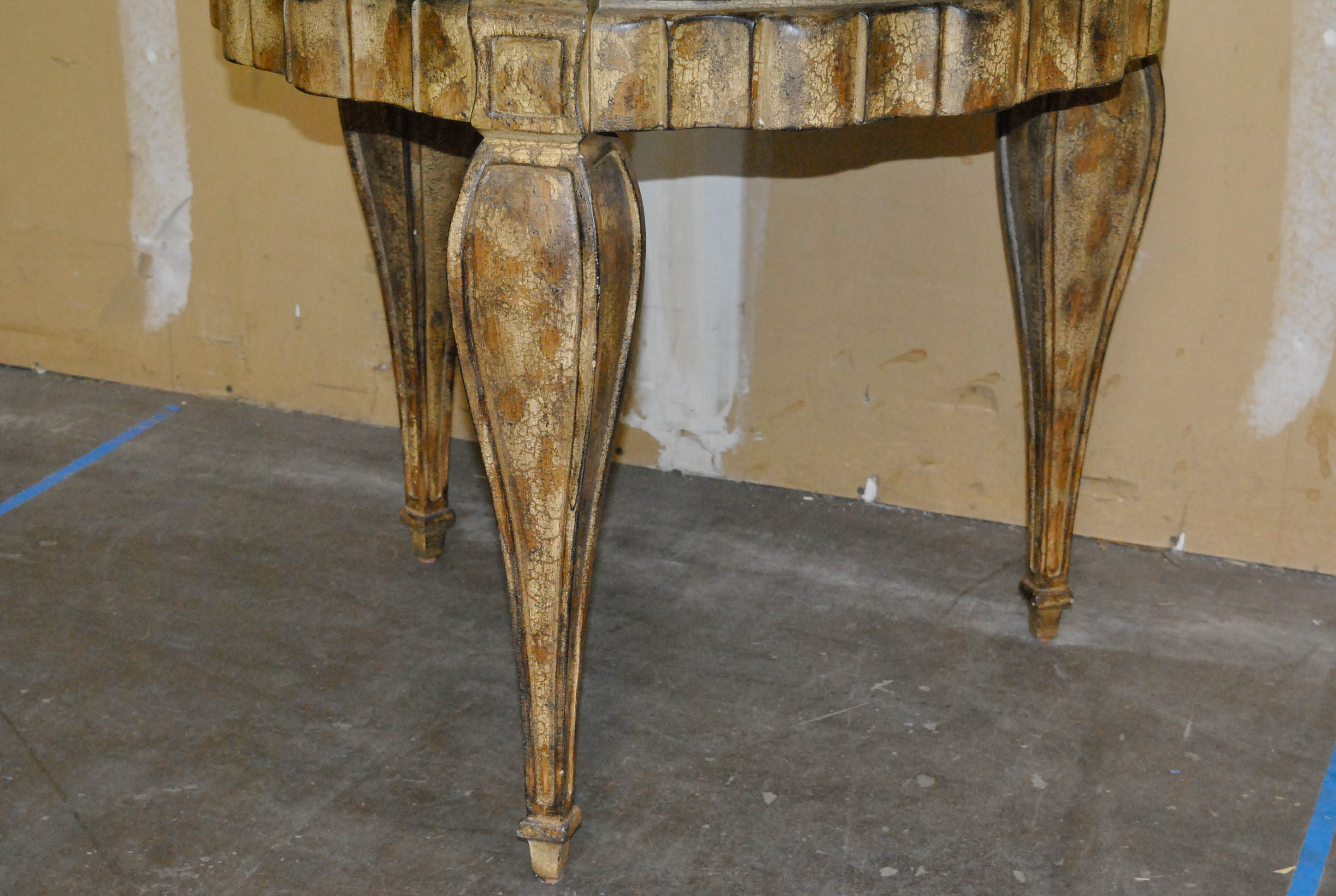 Stone Top Side Table