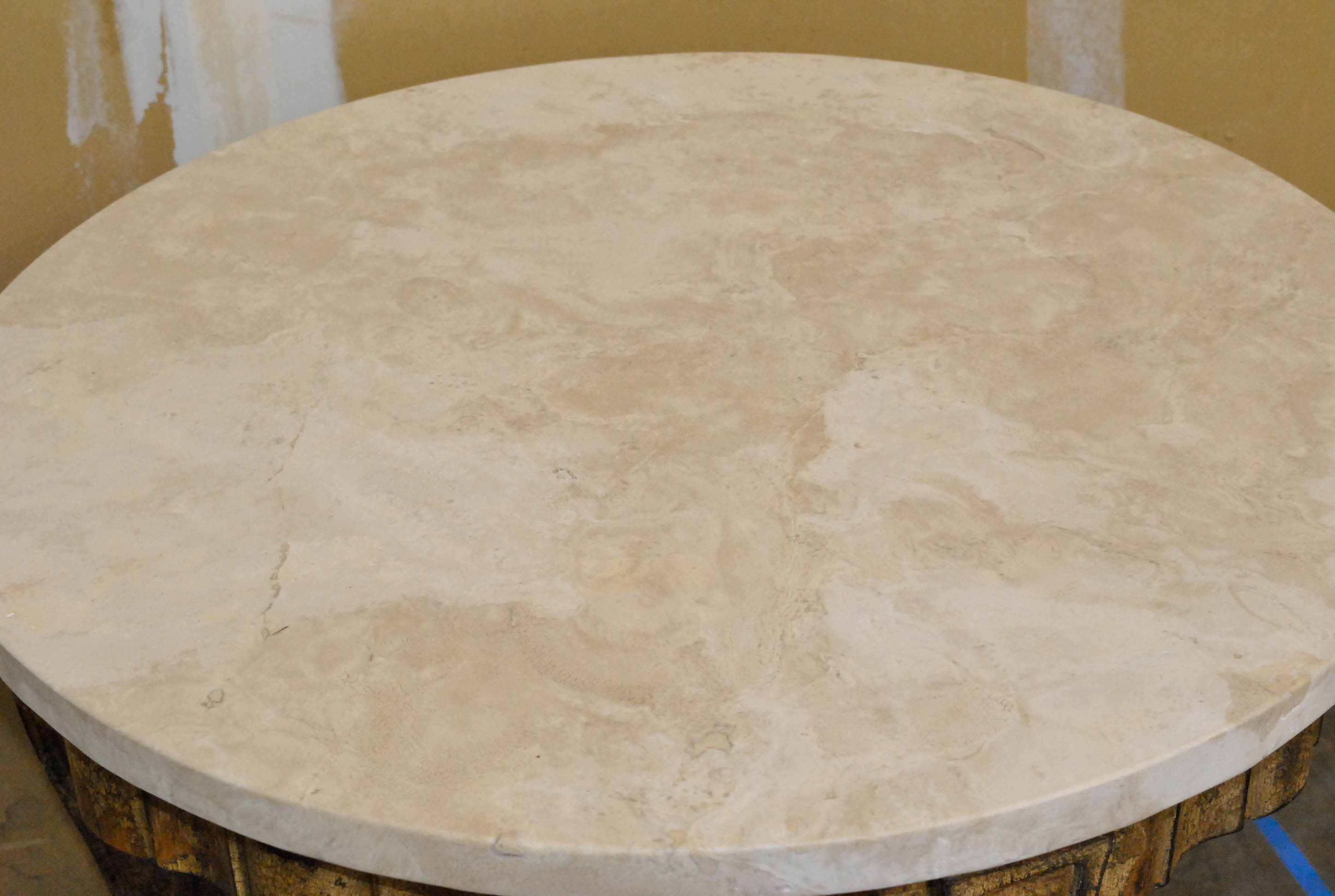 Stone Top Side Table