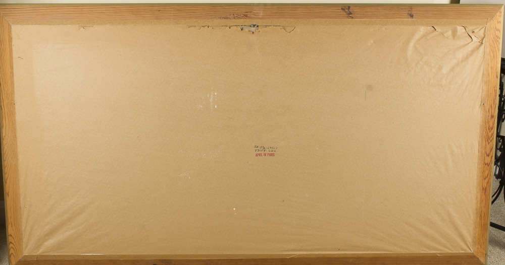 Offset Lithograph After J. Warner "April in Paris"