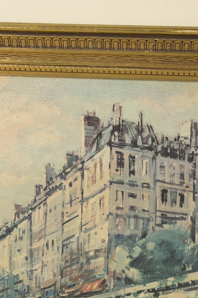 Offset Lithograph After J. Warner "April in Paris"