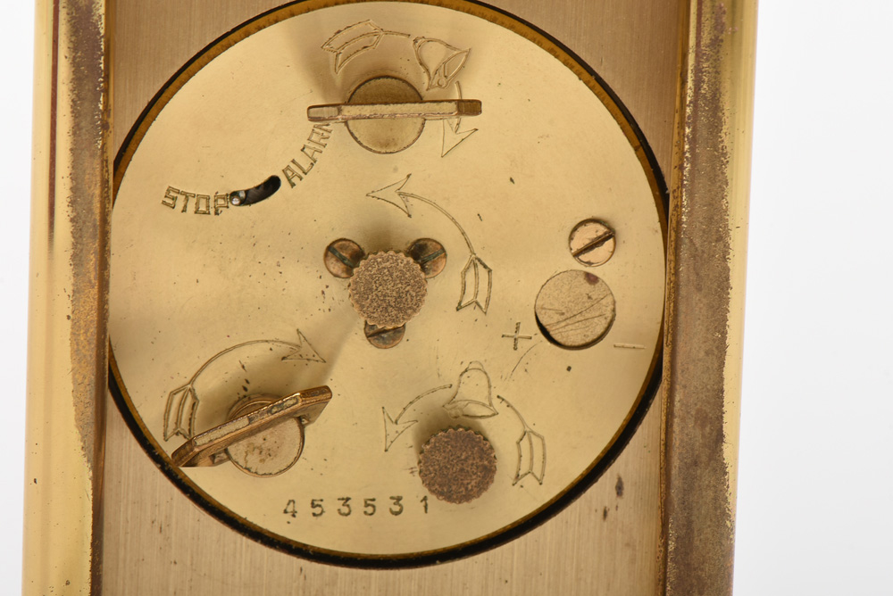 Vintage Swiss Looping 8 Day Antimagnetic Travel Clock and Case