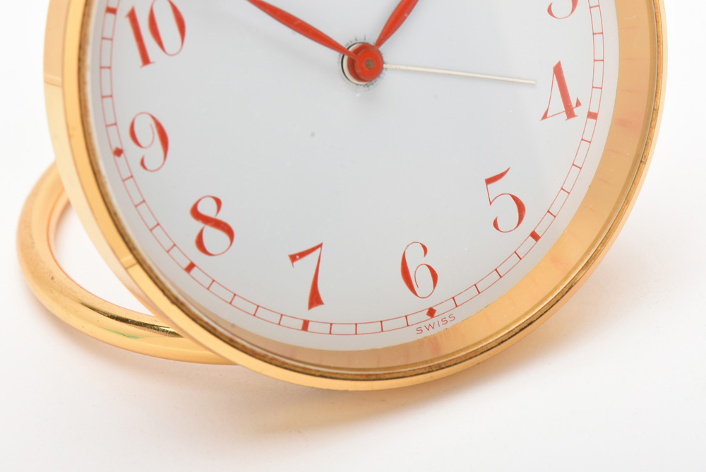 Pairing of Vintage Tiffany & Co. Round Alarm Clocks