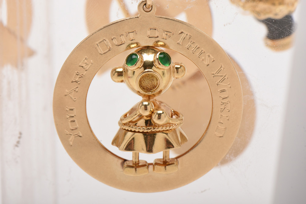 14K Yellow Gold Charm Bracelet With One Tiffany & Co. Charm