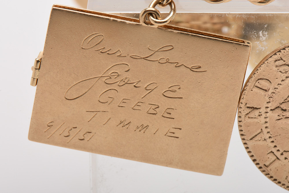 14K Yellow Gold Charm Bracelet With One Tiffany & Co. Charm