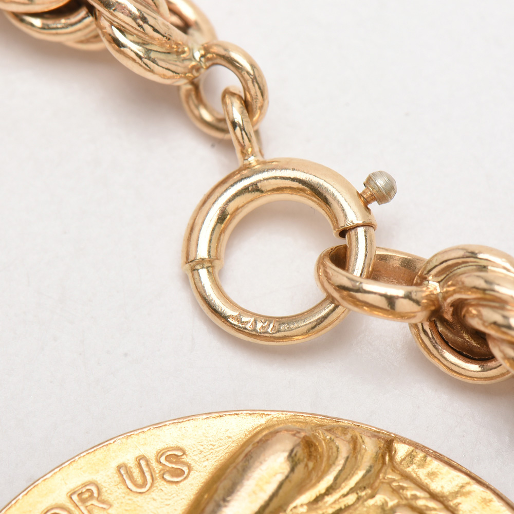 14K Yellow Gold Charm Bracelet With One Tiffany & Co. Charm