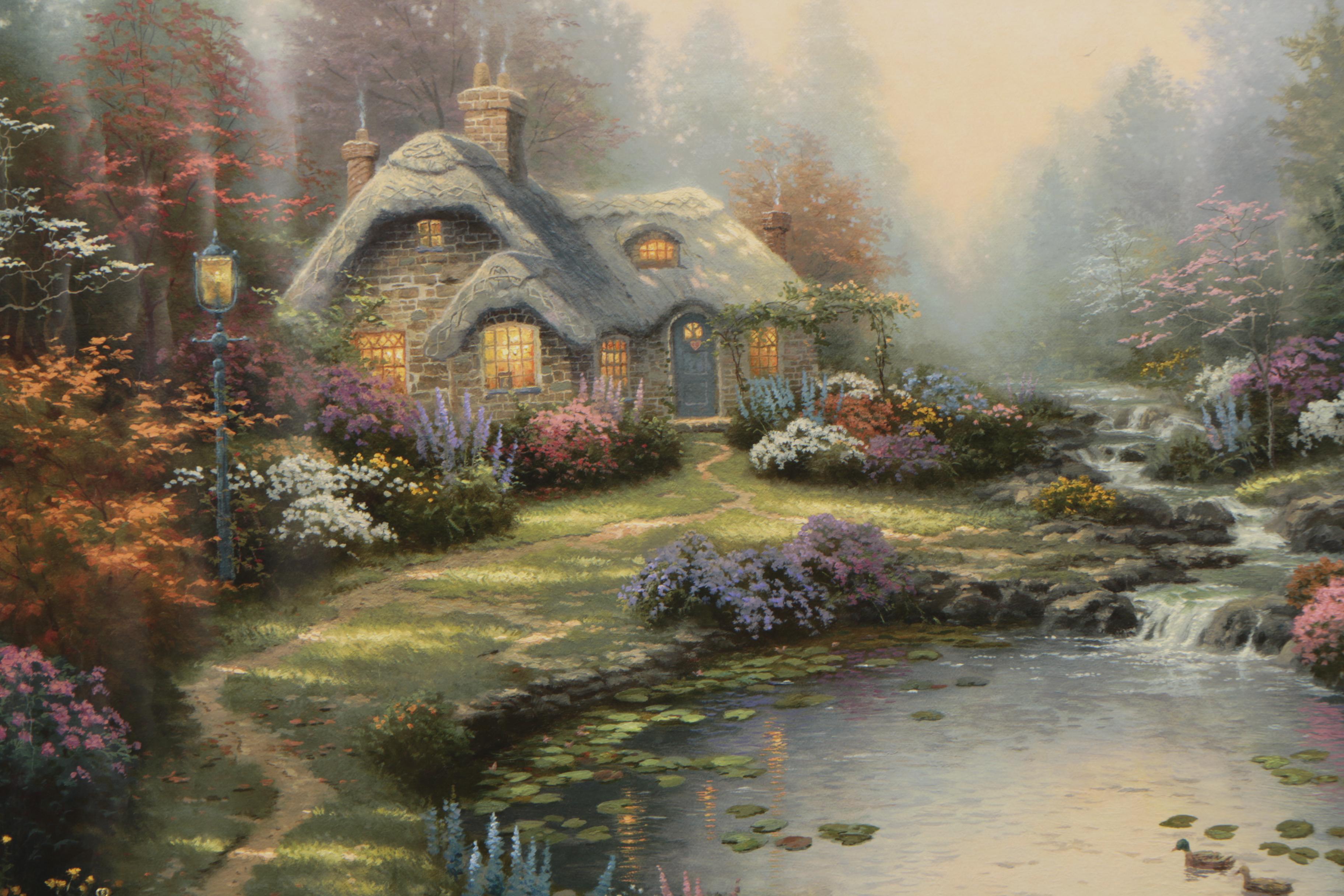 Limited Edition Offset Lithograph After Thomas Kinkade "Everett's Cottage"