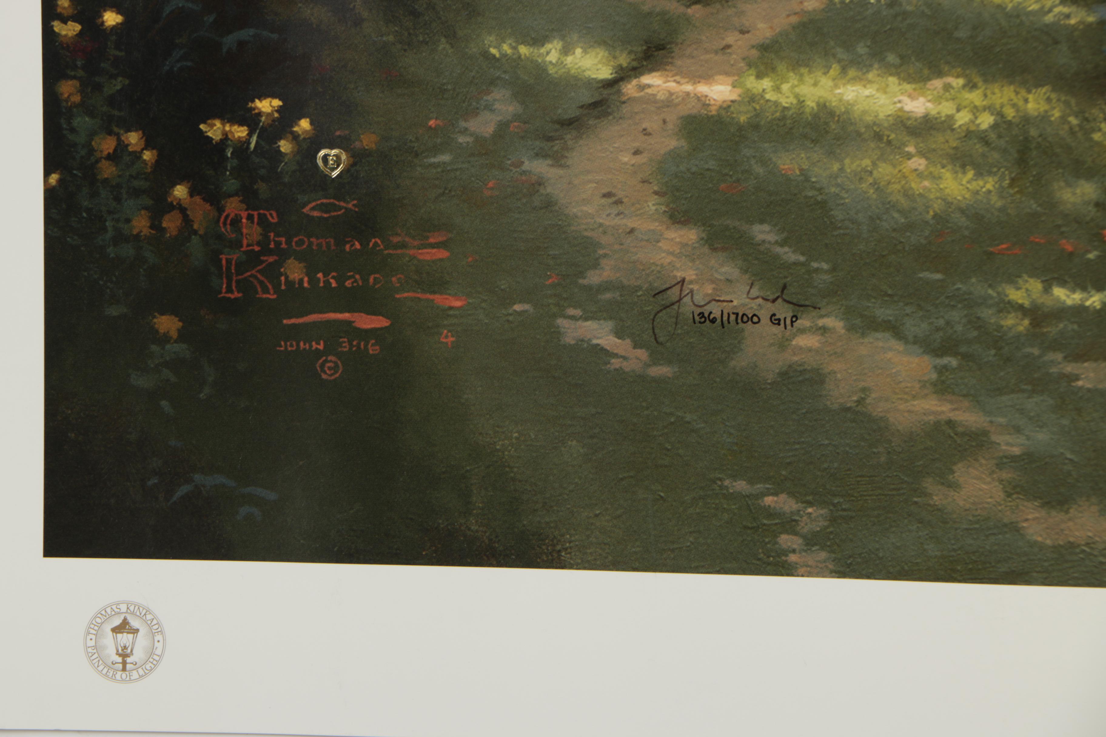 Limited Edition Offset Lithograph After Thomas Kinkade "Everett's Cottage"