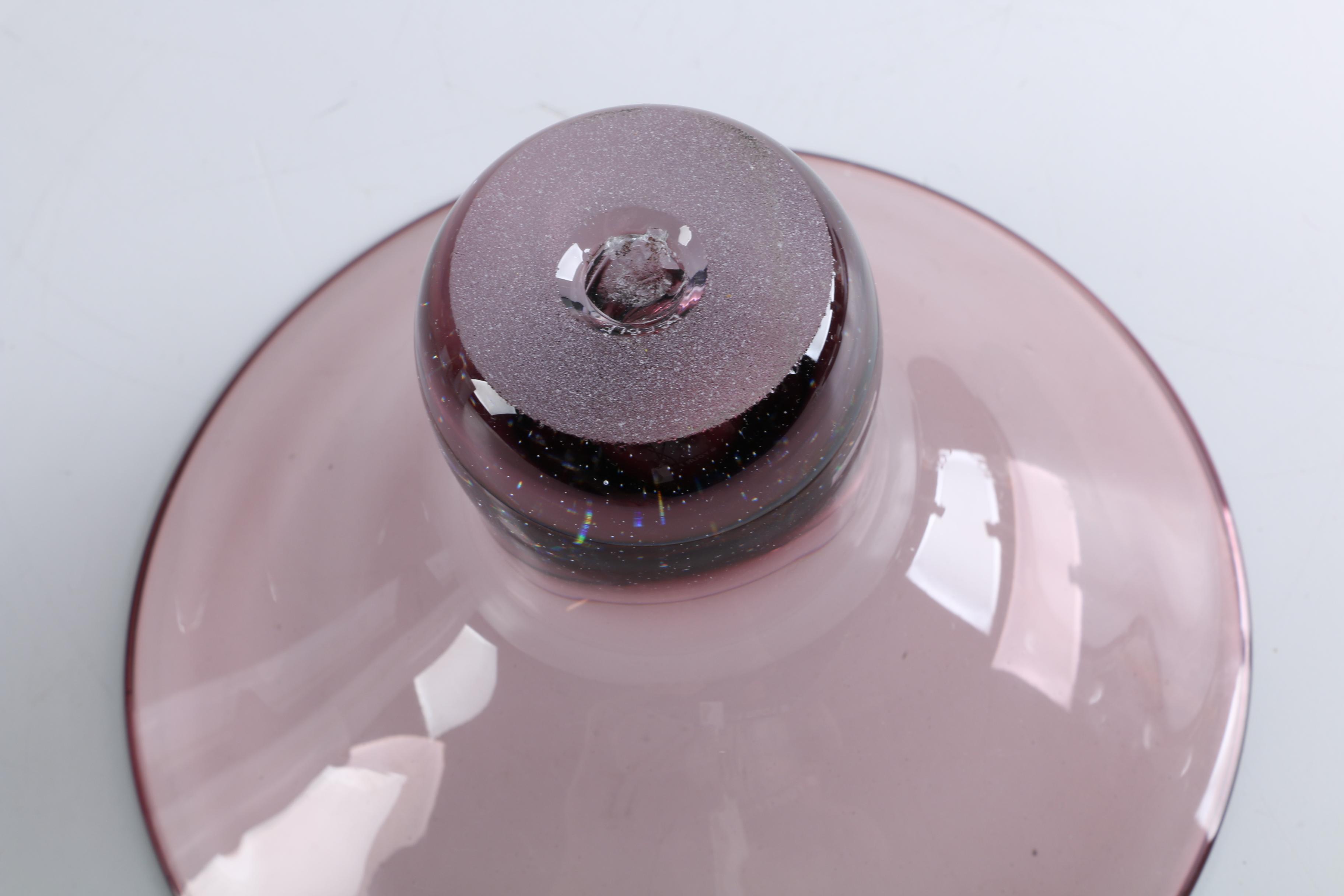 Robert Deeble Hand Blown Art Glass Bowl