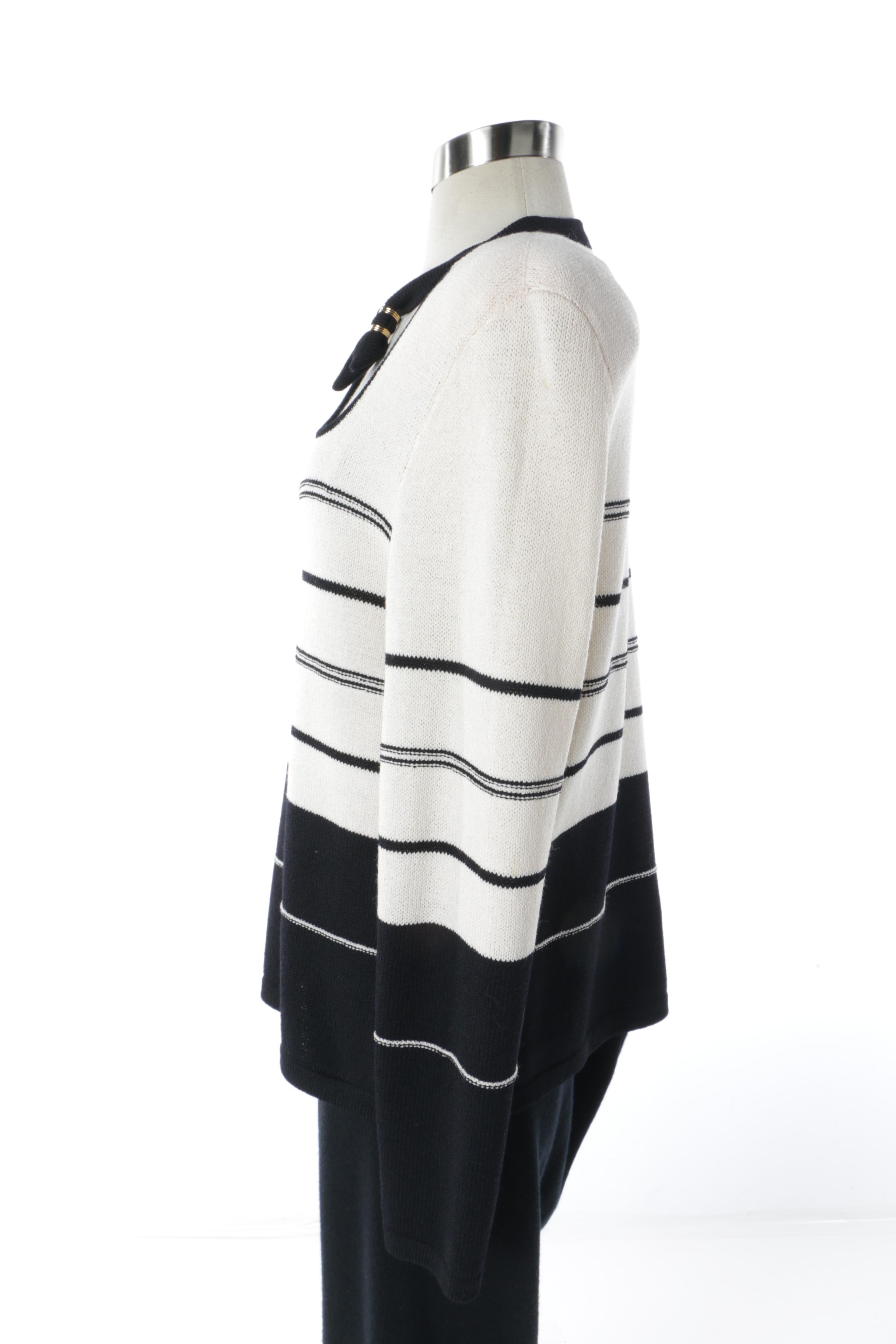 St. John Knit Sweater and Eileen Fisher Wool Pants