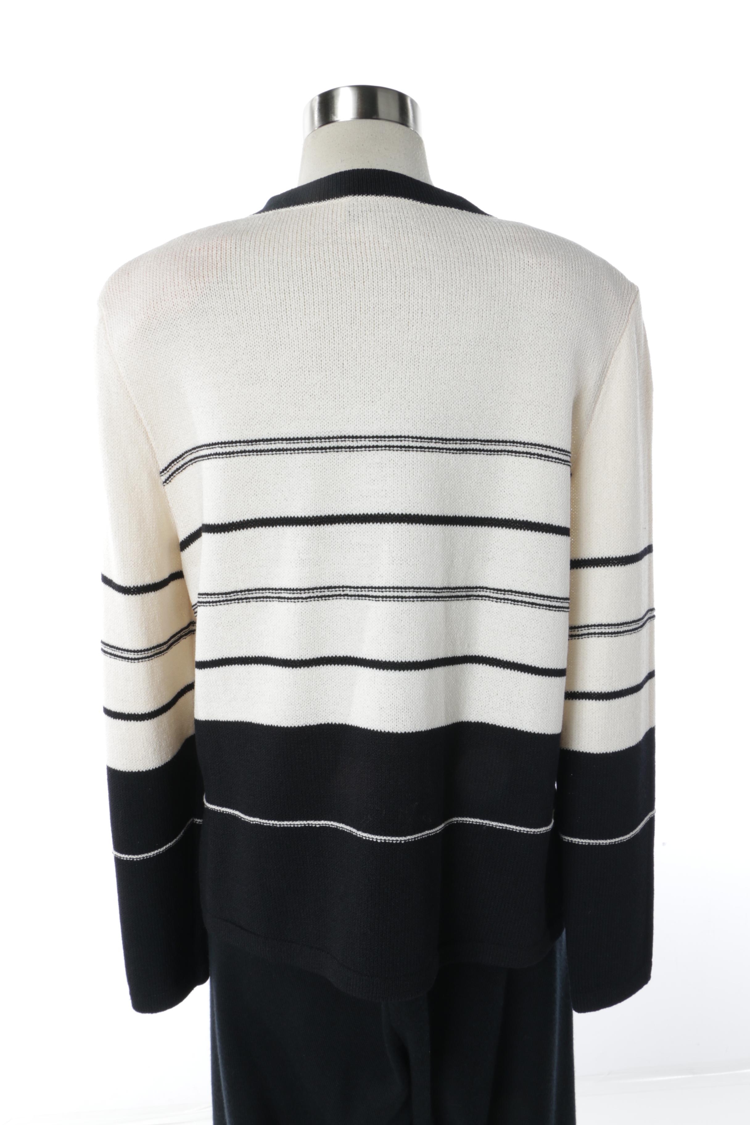 St. John Knit Sweater and Eileen Fisher Wool Pants