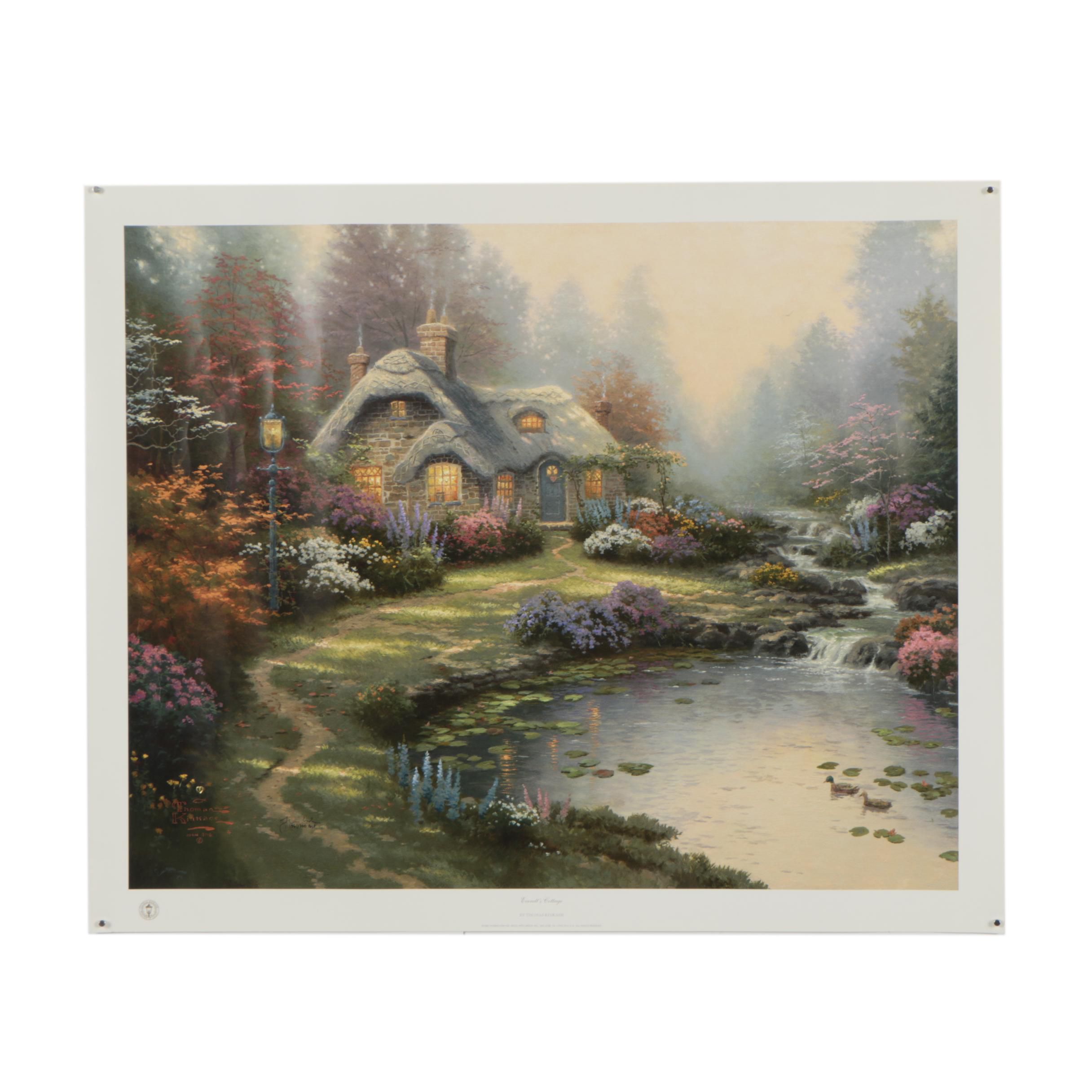 Limited Edition Offset Lithograph After Thomas Kinkade "Everett's Cottage"
