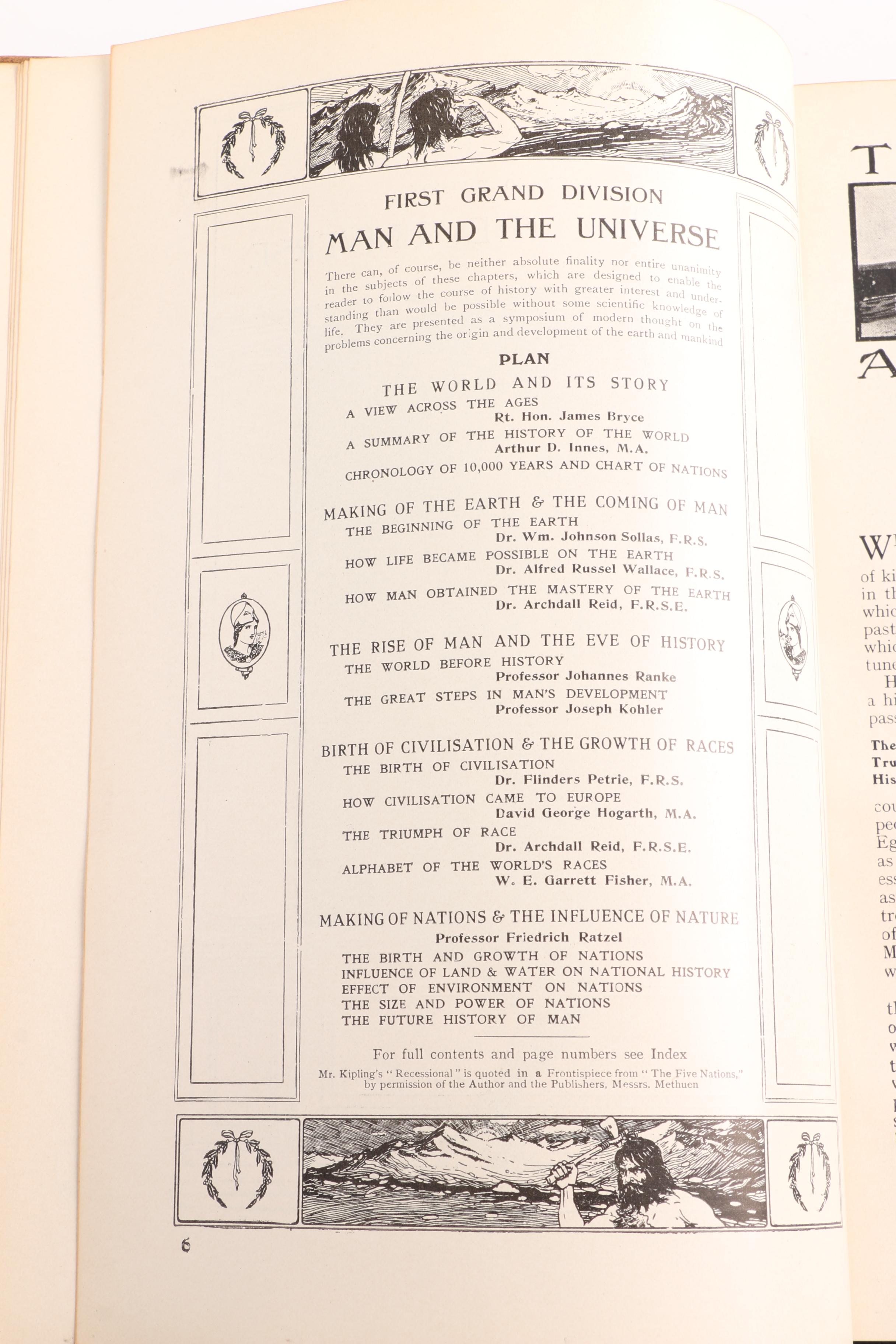 1921 "The Book of History" in Eighteen Volumes from The Grolier Society