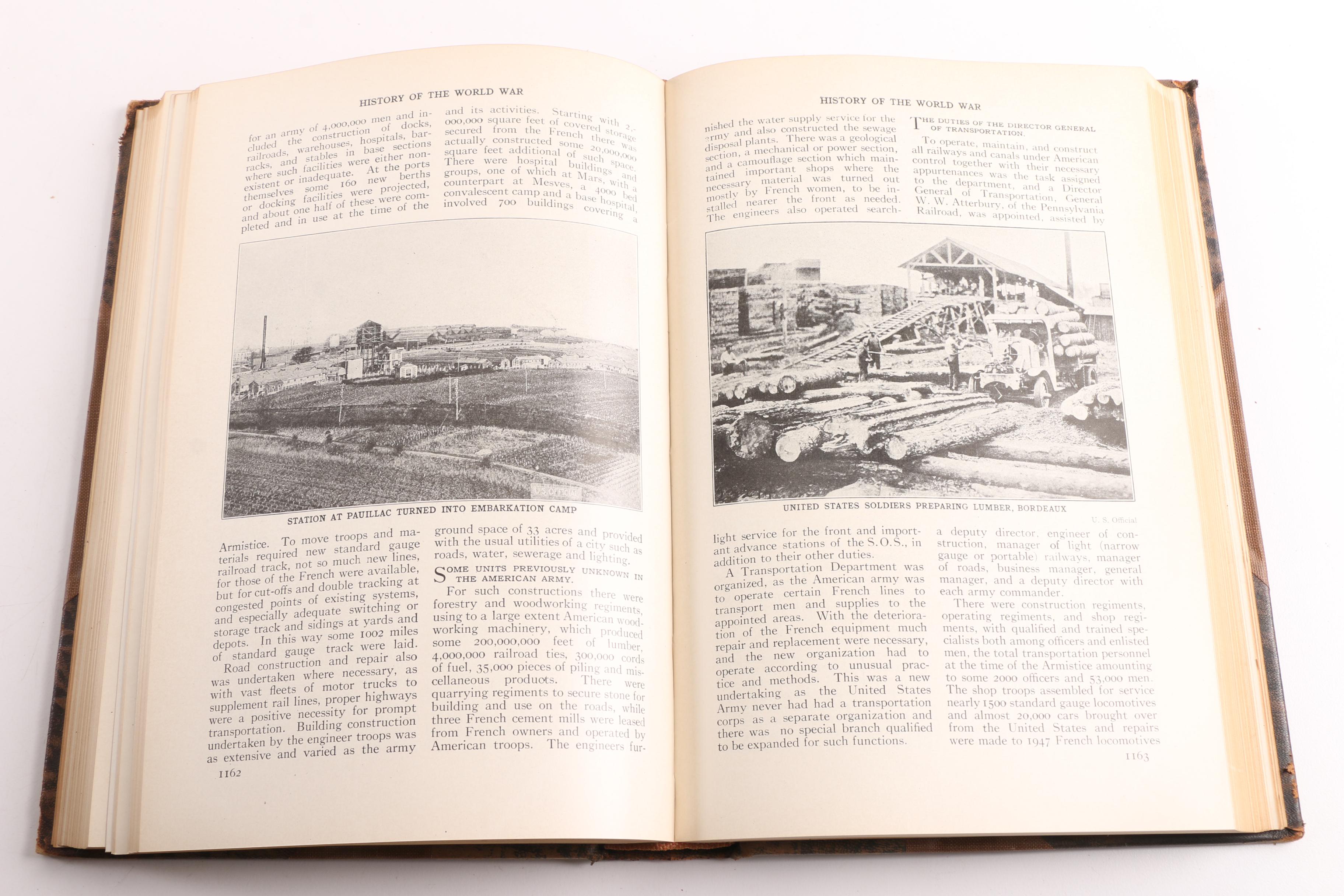 1921 "The Book of History" in Eighteen Volumes from The Grolier Society