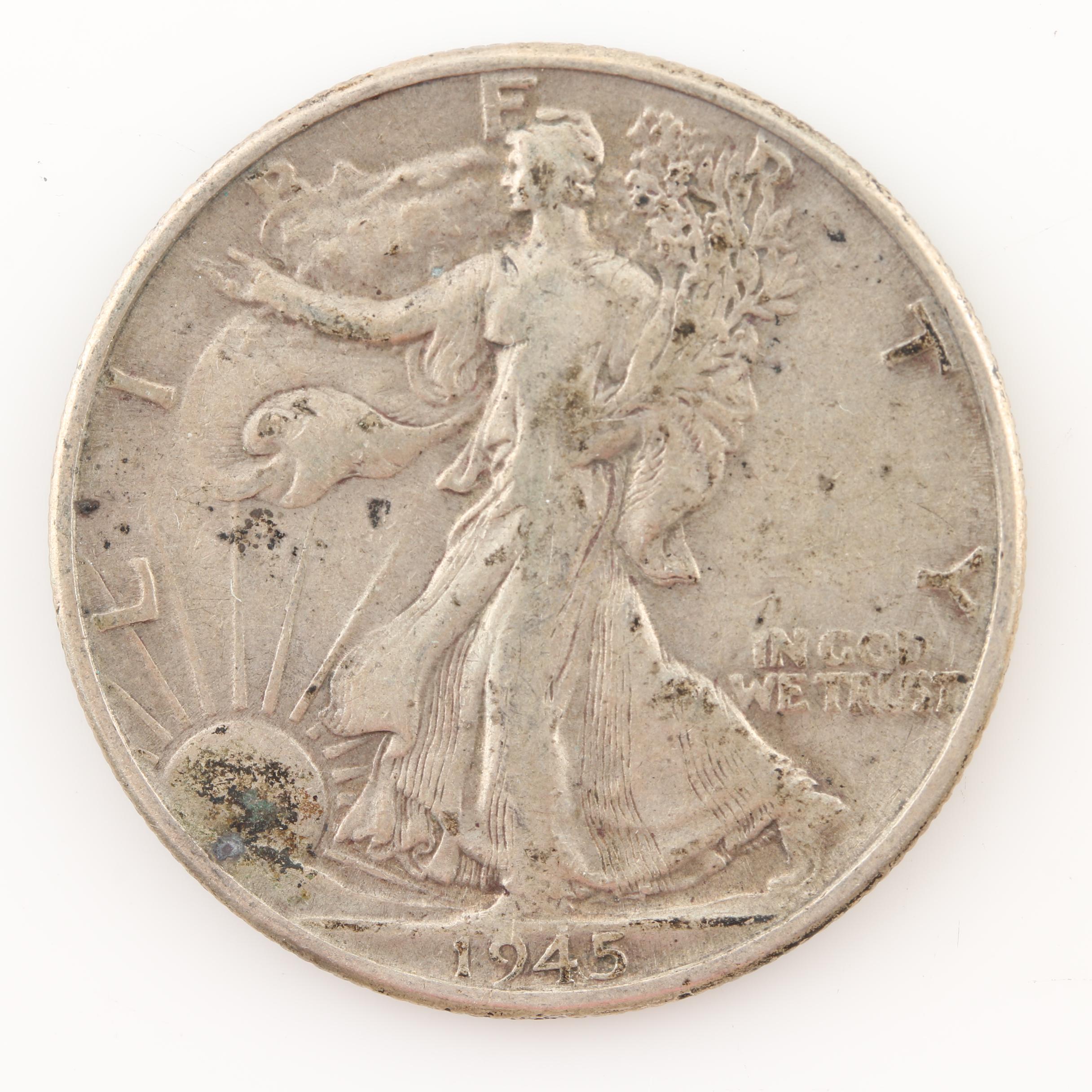 Fourteen Vintage U.S. Silver Half Dollars