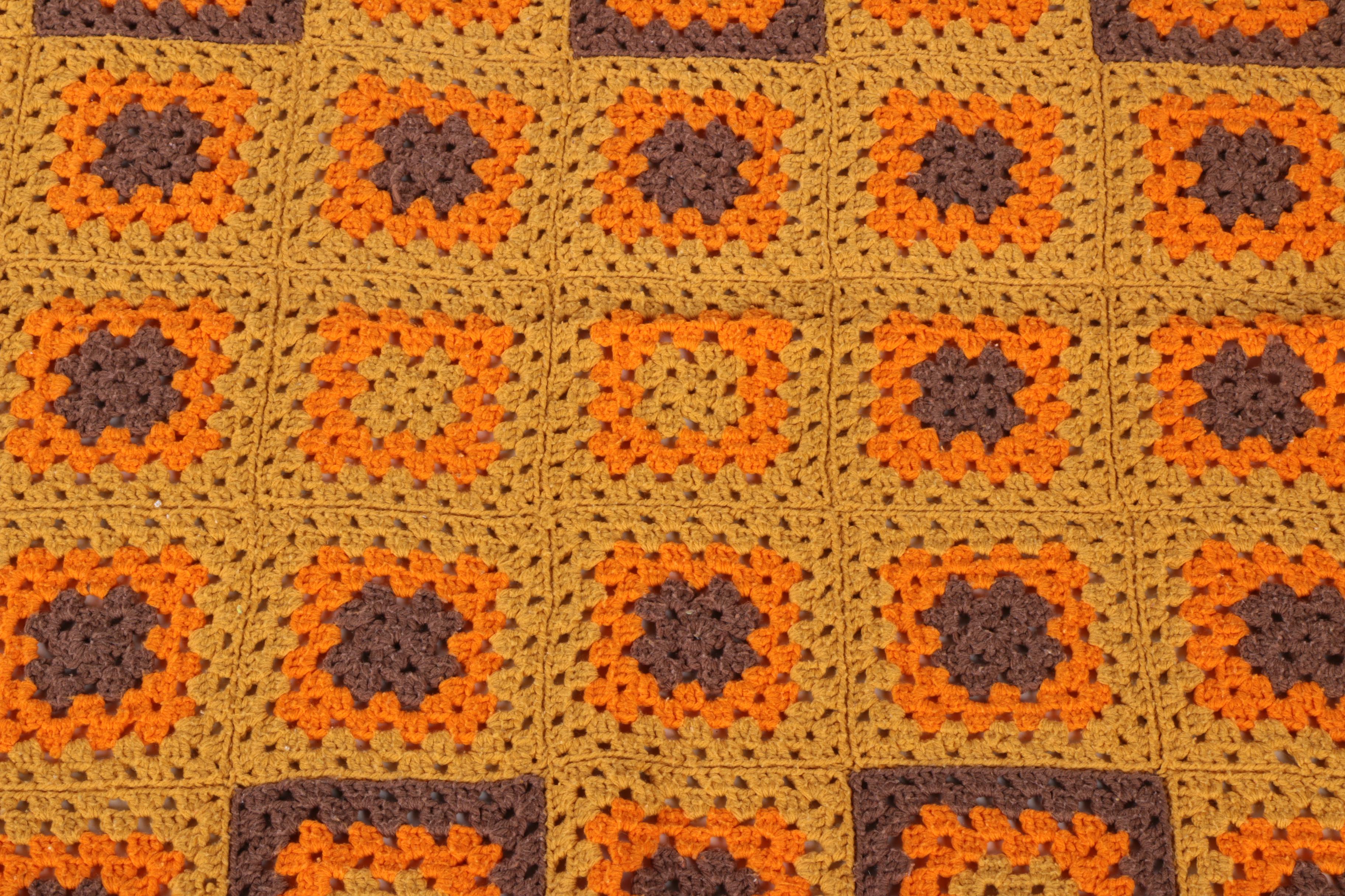 Chevron & Granny Square Crochet Blankets