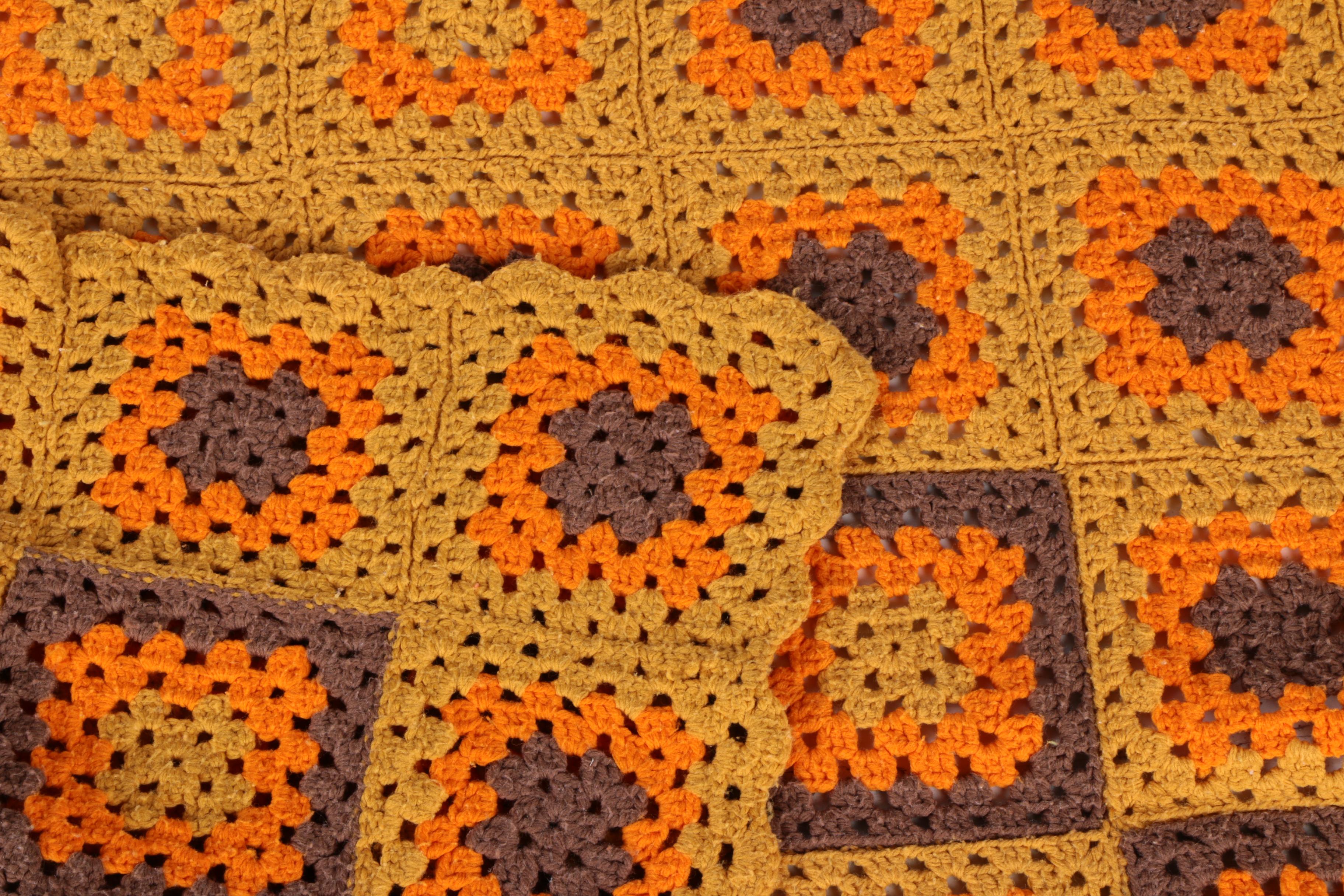 Chevron & Granny Square Crochet Blankets