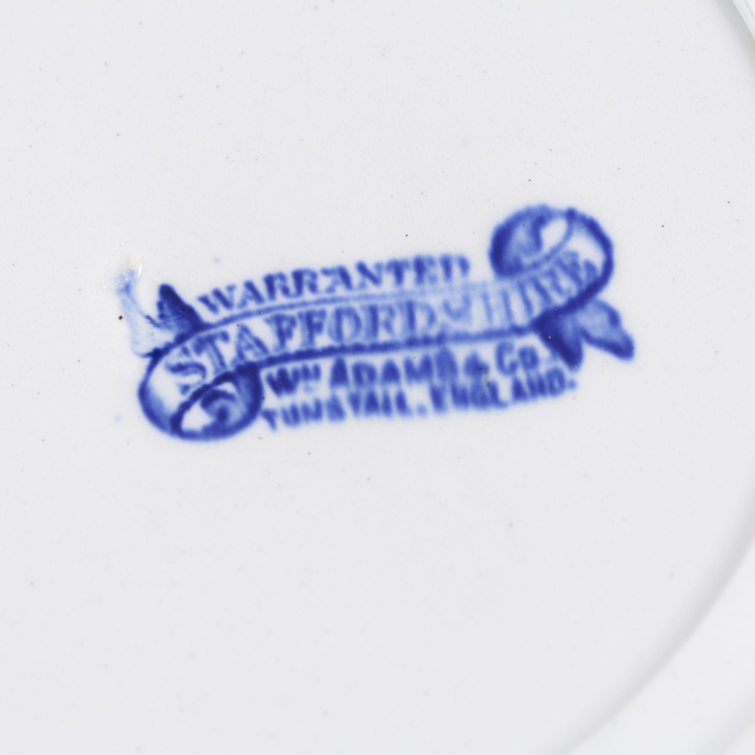 Antique and Vintage English "Blue Willow" Tableware and Spode "Italian" Dish