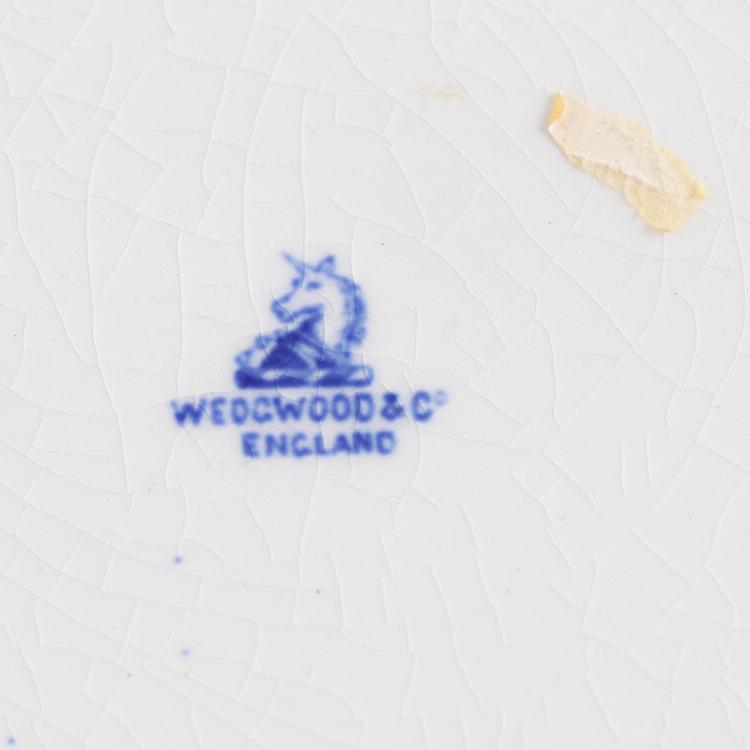 Antique and Vintage English "Blue Willow" Tableware and Spode "Italian" Dish