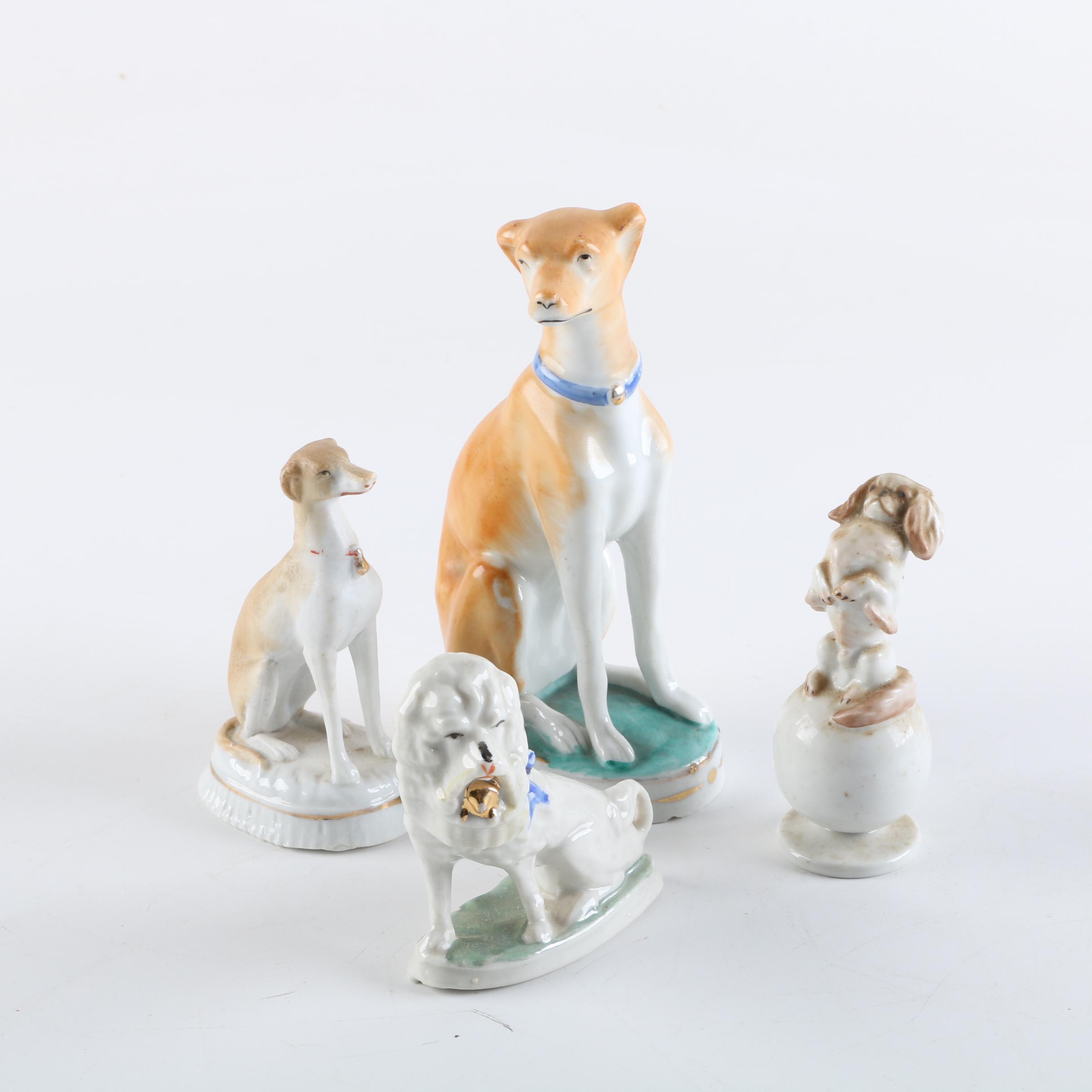 Porcelain Dog Figurines Including Rosenthal