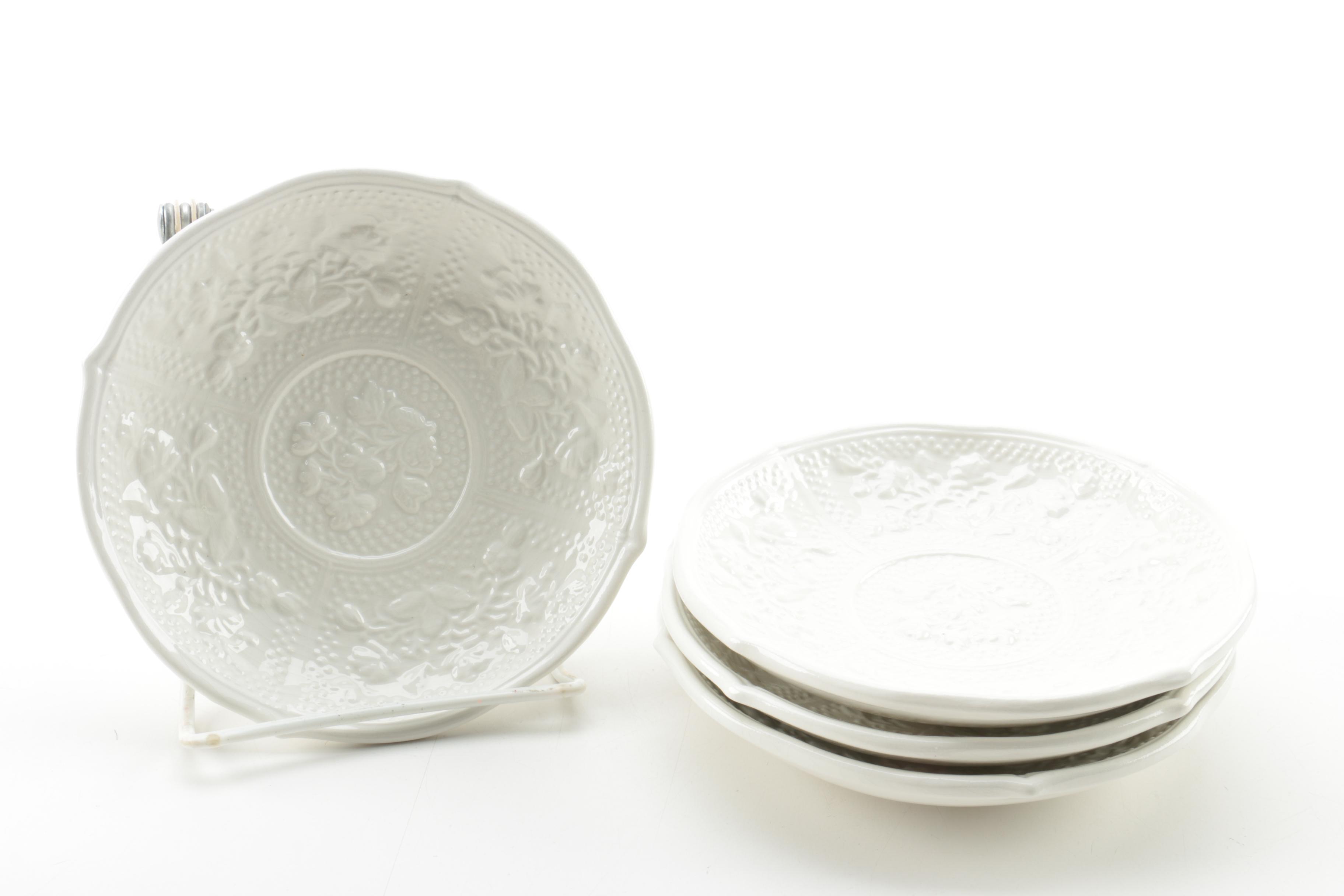 Mottahedeh Pots de Crème and Saucers