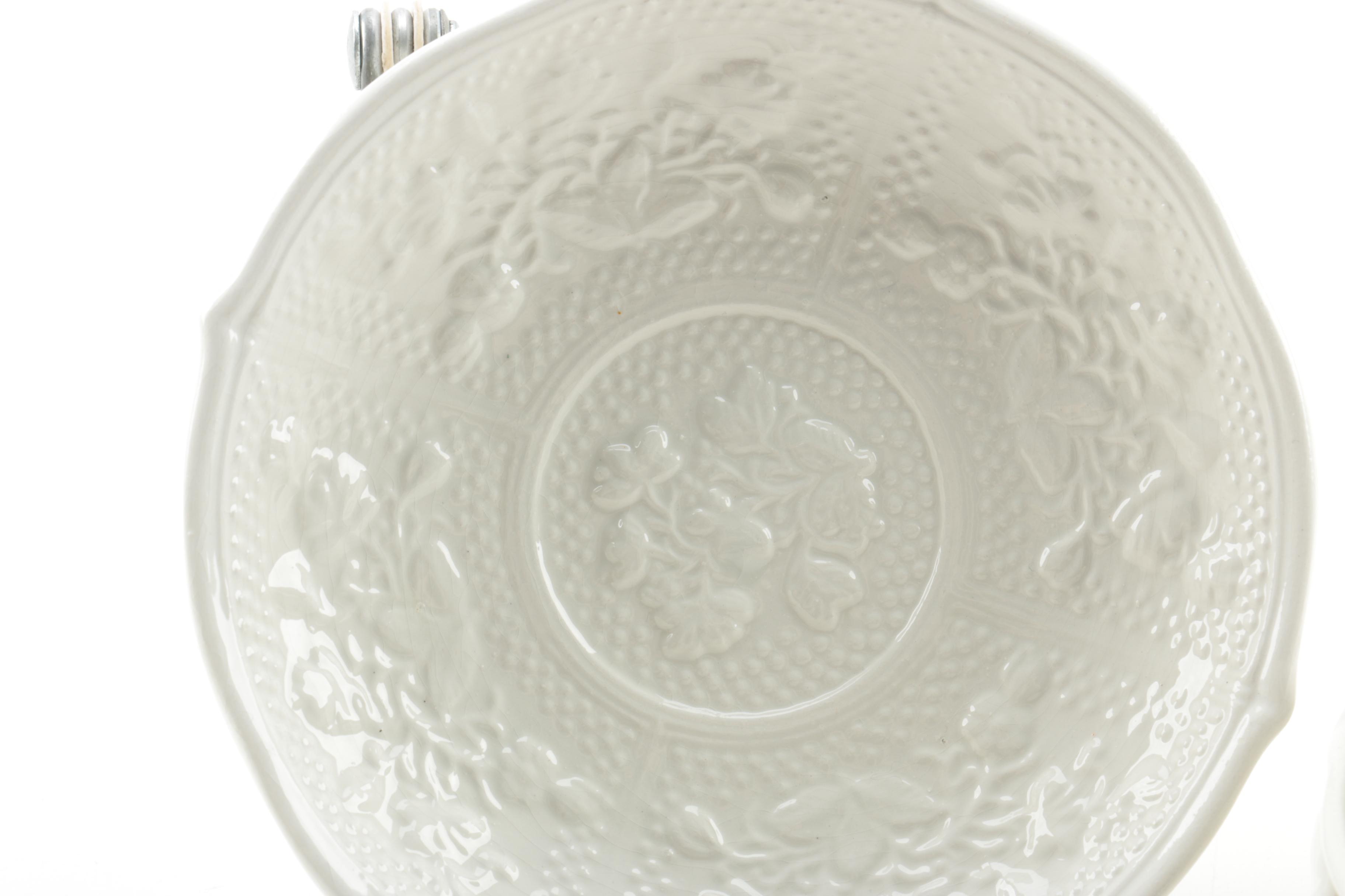 Mottahedeh Pots de Crème and Saucers