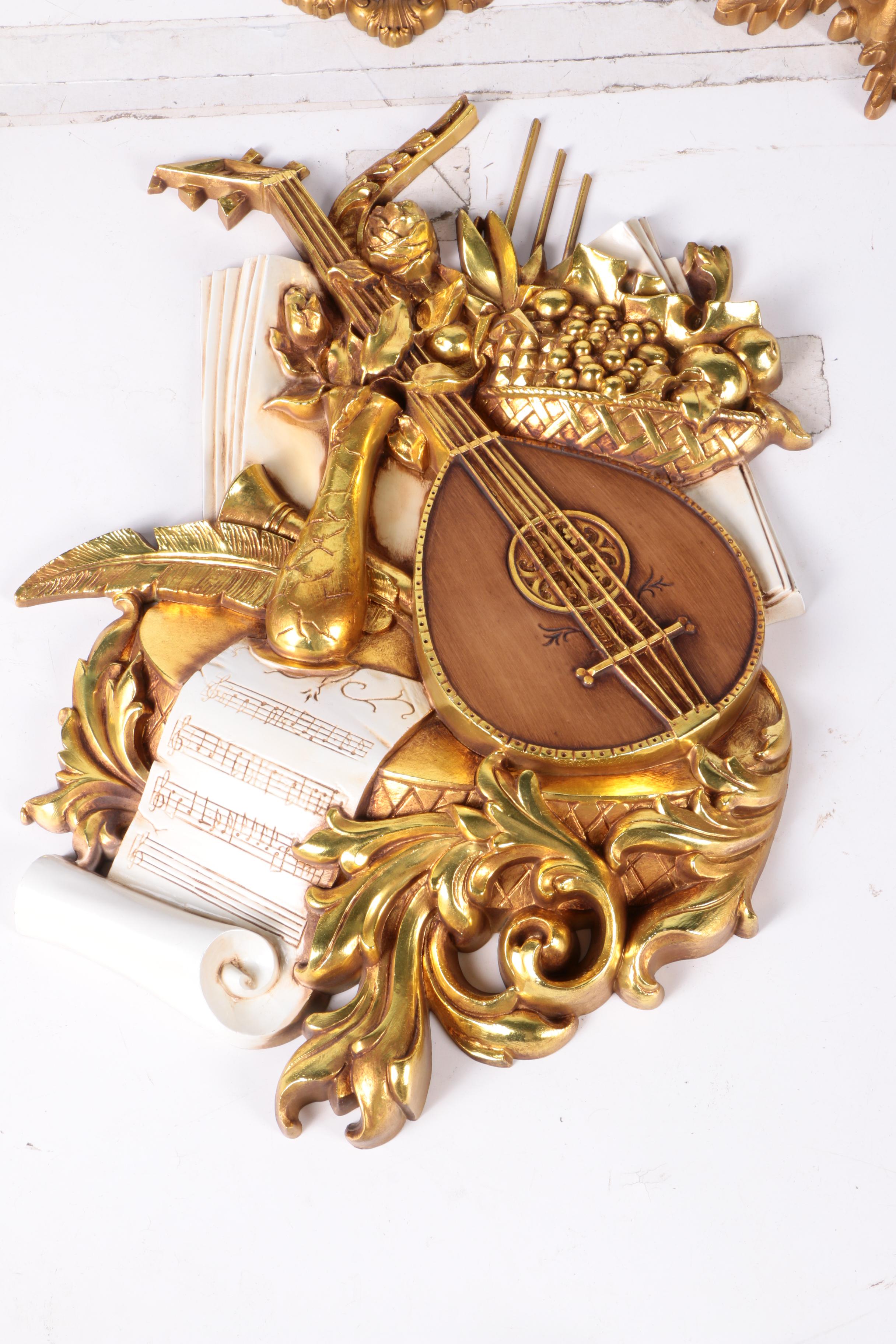 Vintage Faux Gilt Wall Decor Featuring Burwood Products