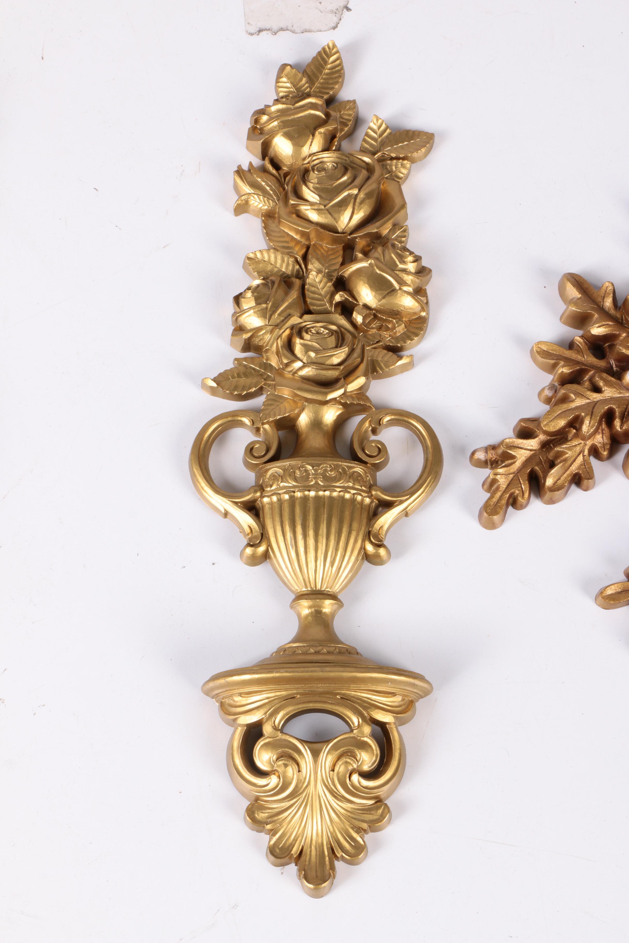 Vintage Faux Gilt Wall Decor Featuring Burwood Products