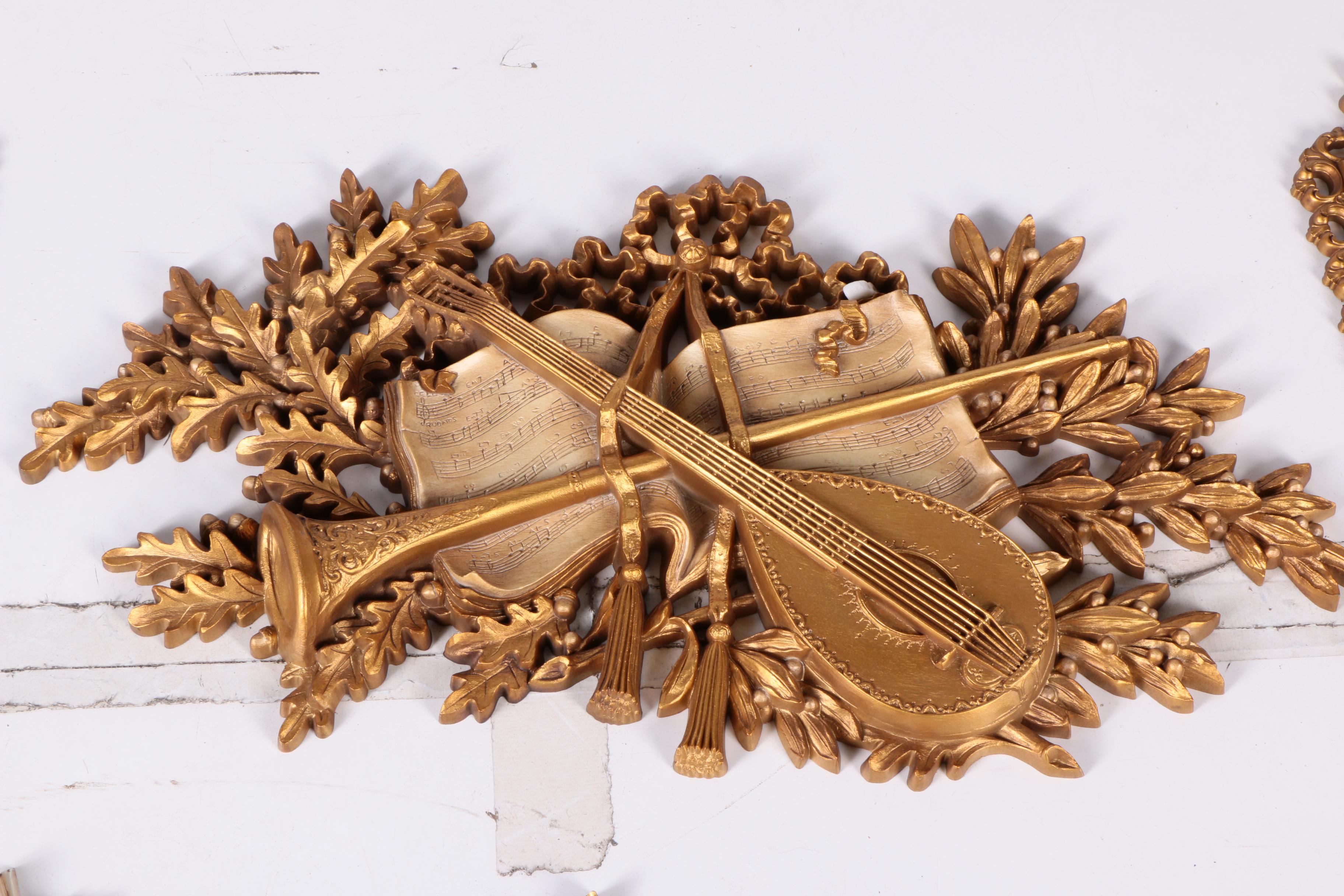 Vintage Faux Gilt Wall Decor Featuring Burwood Products