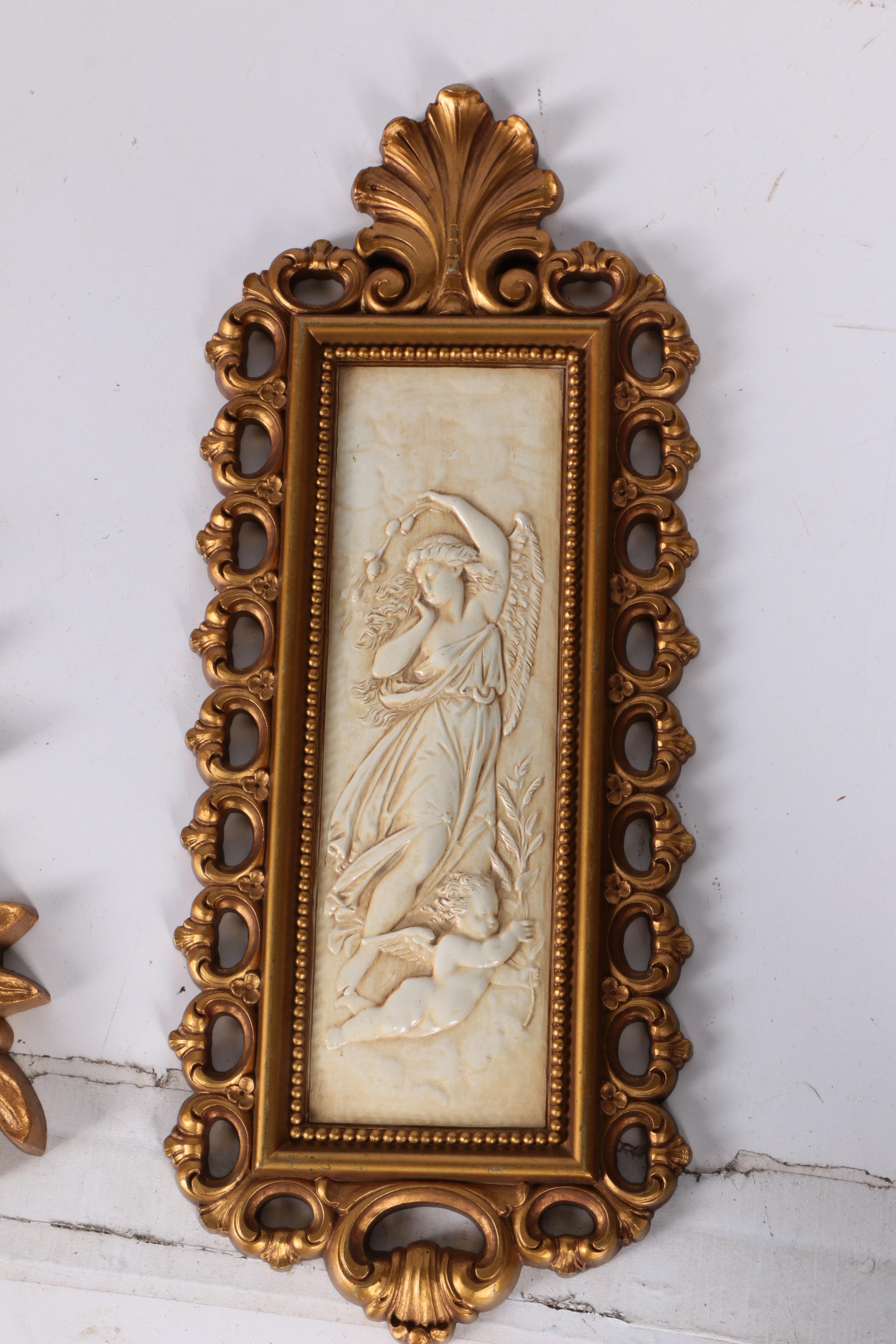 Vintage Faux Gilt Wall Decor Featuring Burwood Products