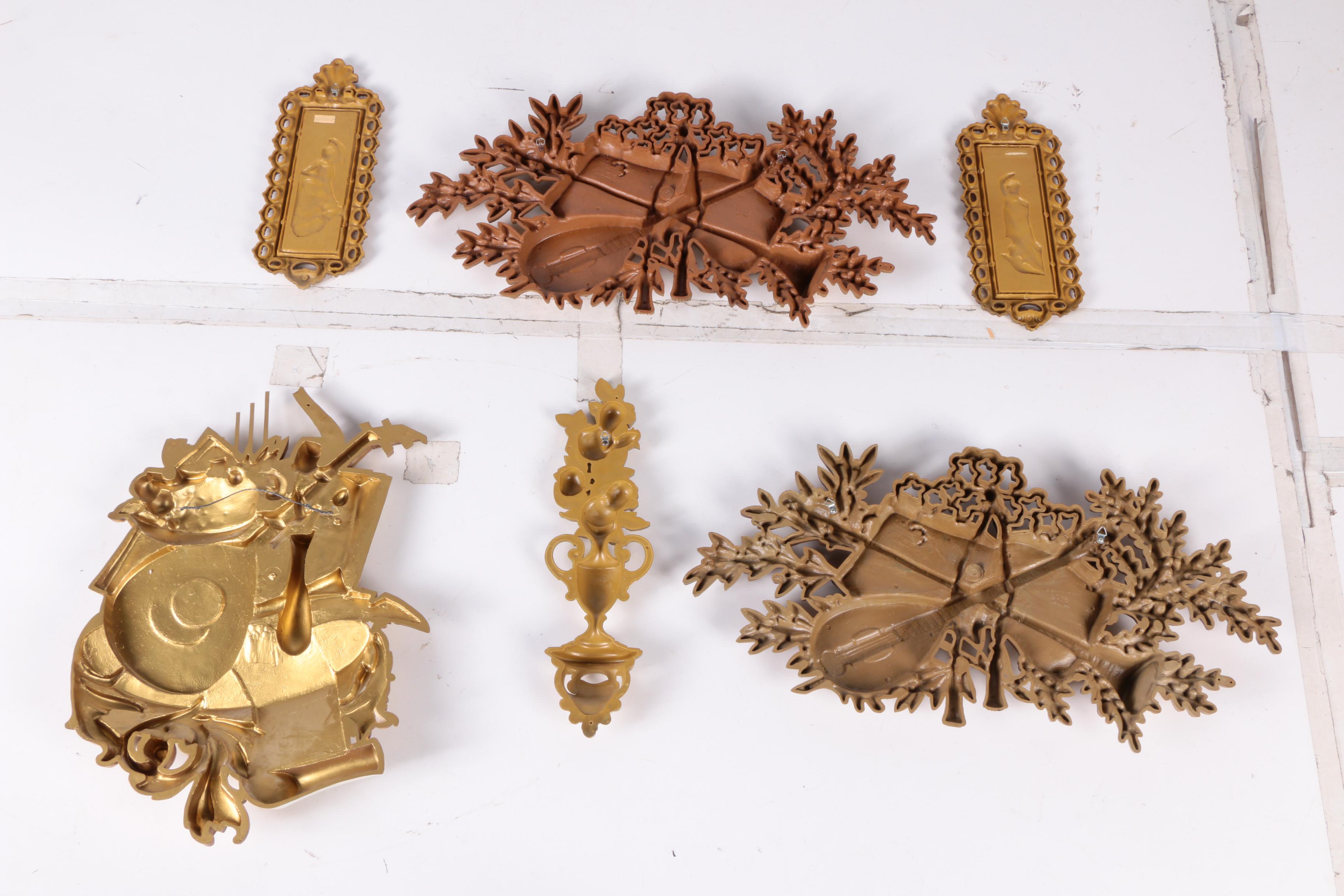 Vintage Faux Gilt Wall Decor Featuring Burwood Products