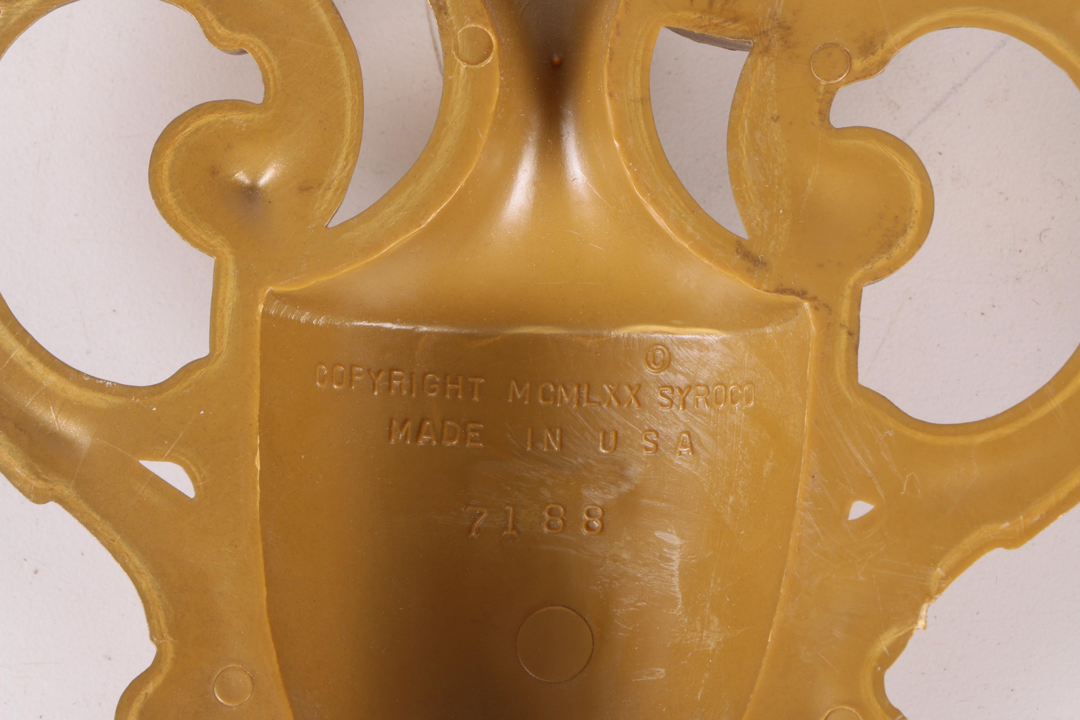 Vintage Faux Gilt Wall Decor Featuring Burwood Products