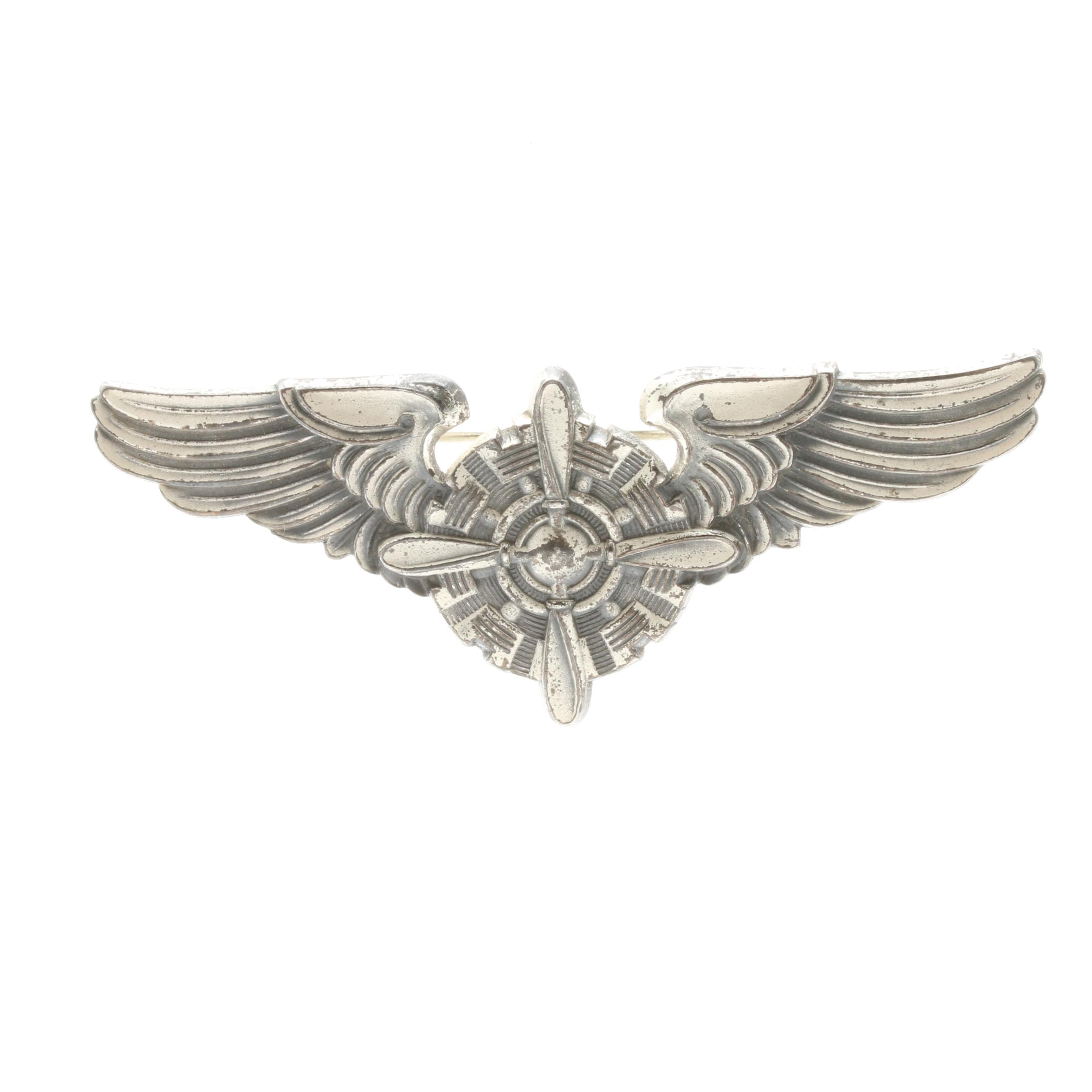 WWII Sterling Silver U.S Army Air Force Wings