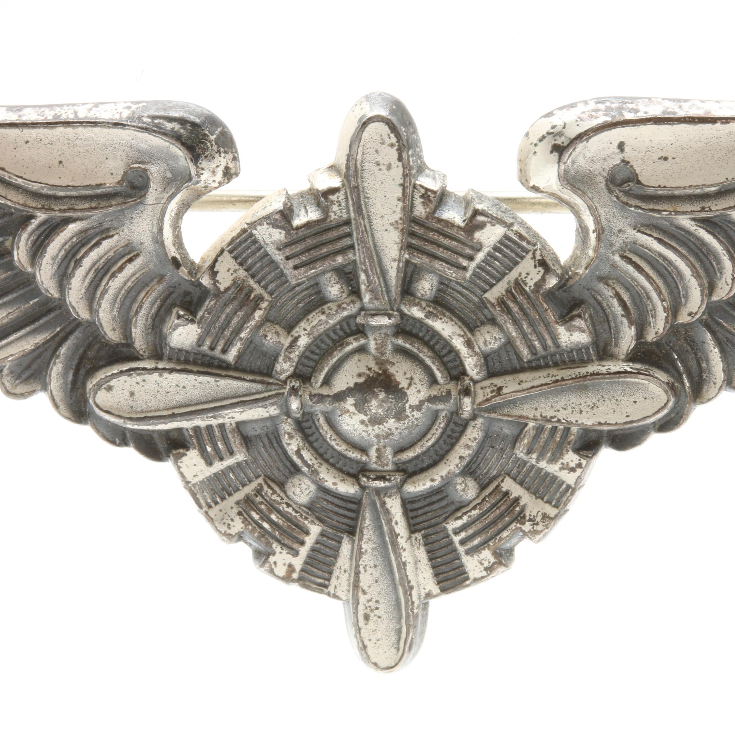 WWII Sterling Silver U.S Army Air Force Wings