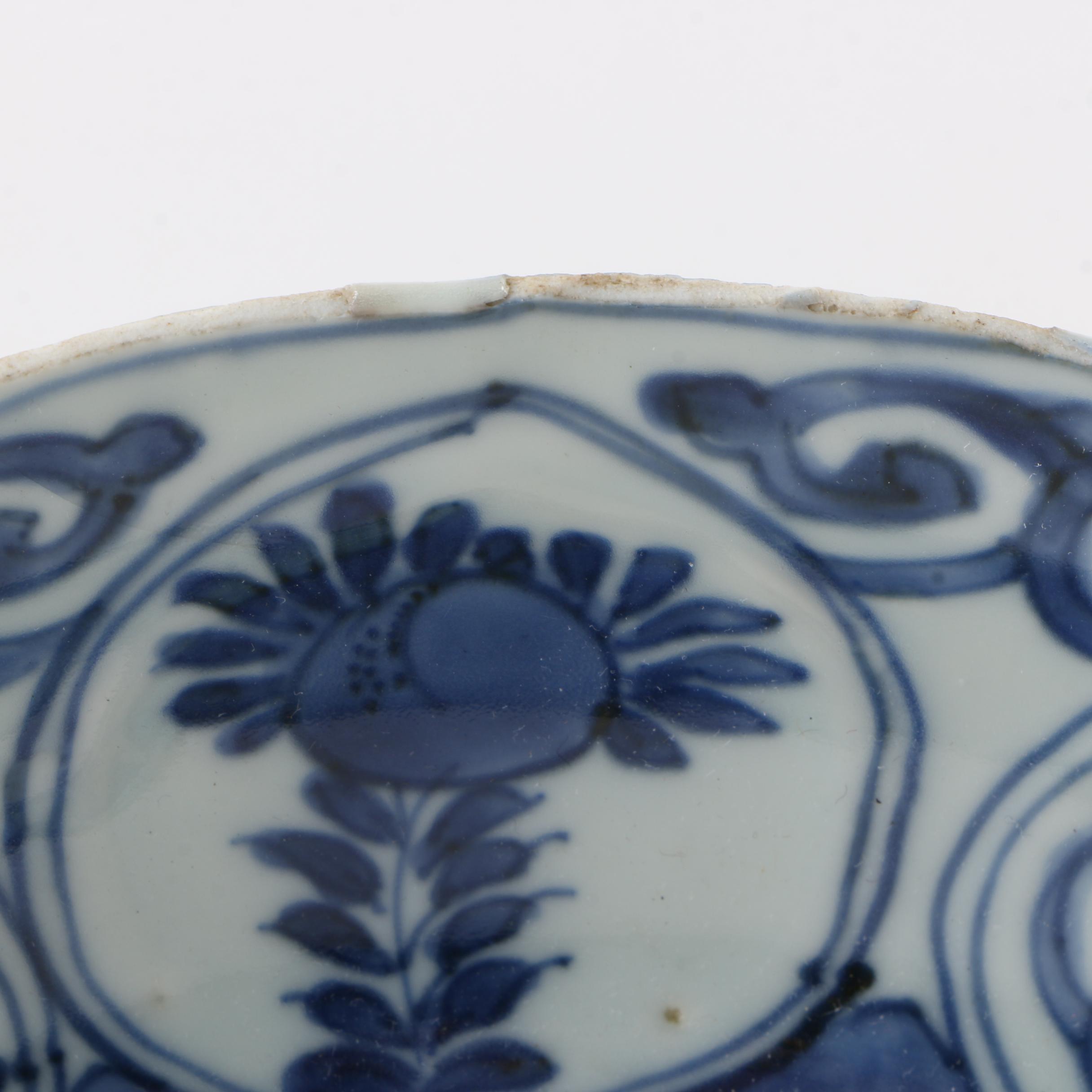 Chinese Ming Dynasty Kraak Export Ware Porcelain Plate