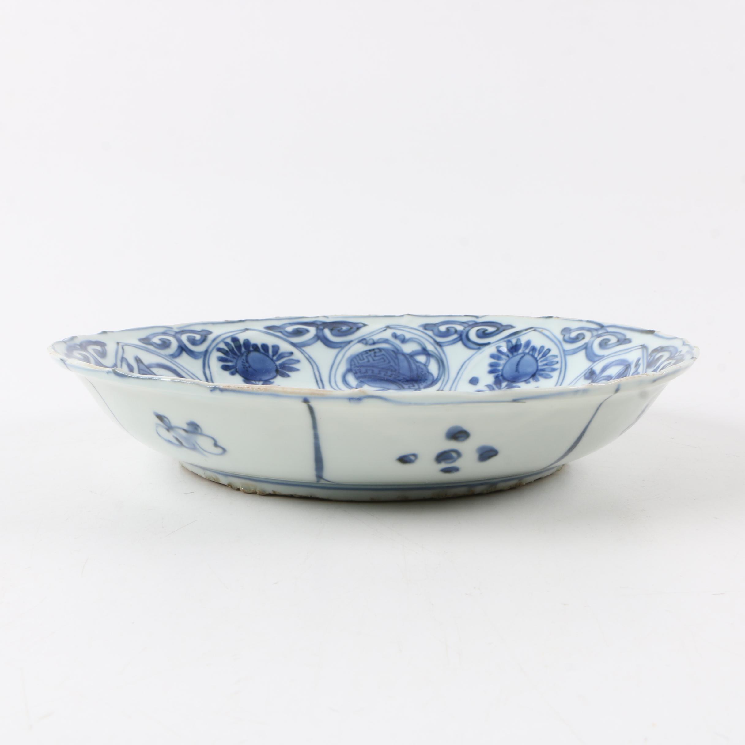 Chinese Ming Dynasty Kraak Export Ware Porcelain Plate