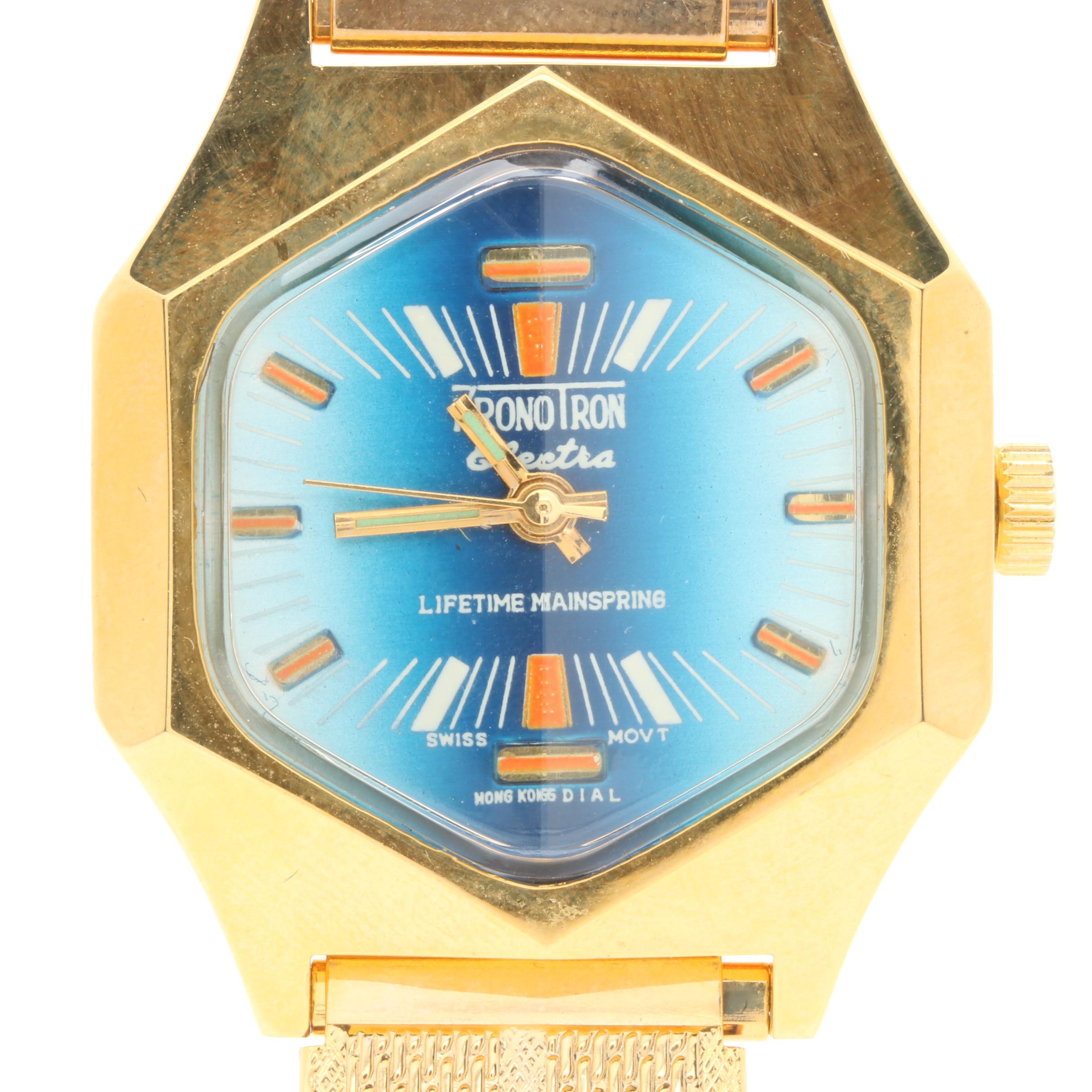 Kronotron Gold Tone "Electra" Watch