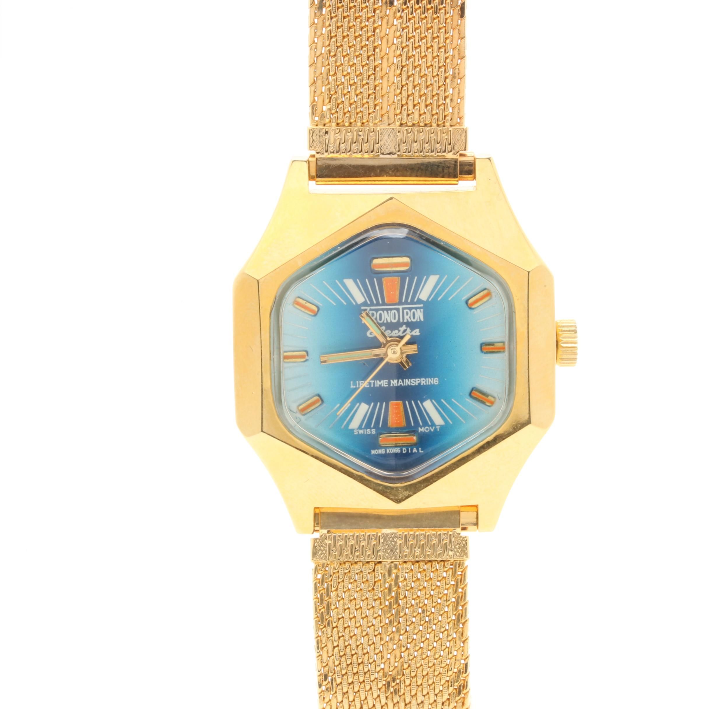 Kronotron Gold Tone "Electra" Watch