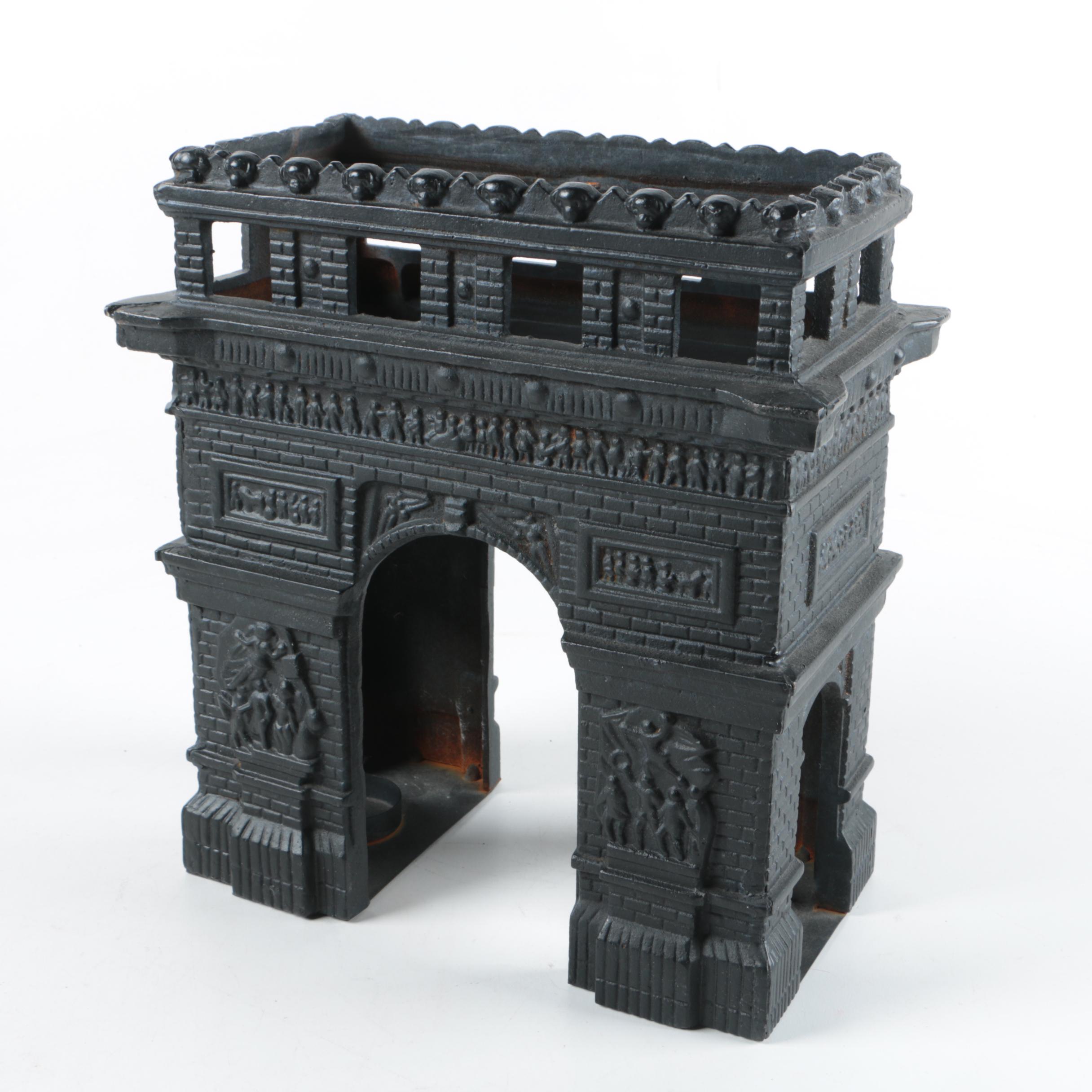 Cast Iron Model of the Arc De Triomphe