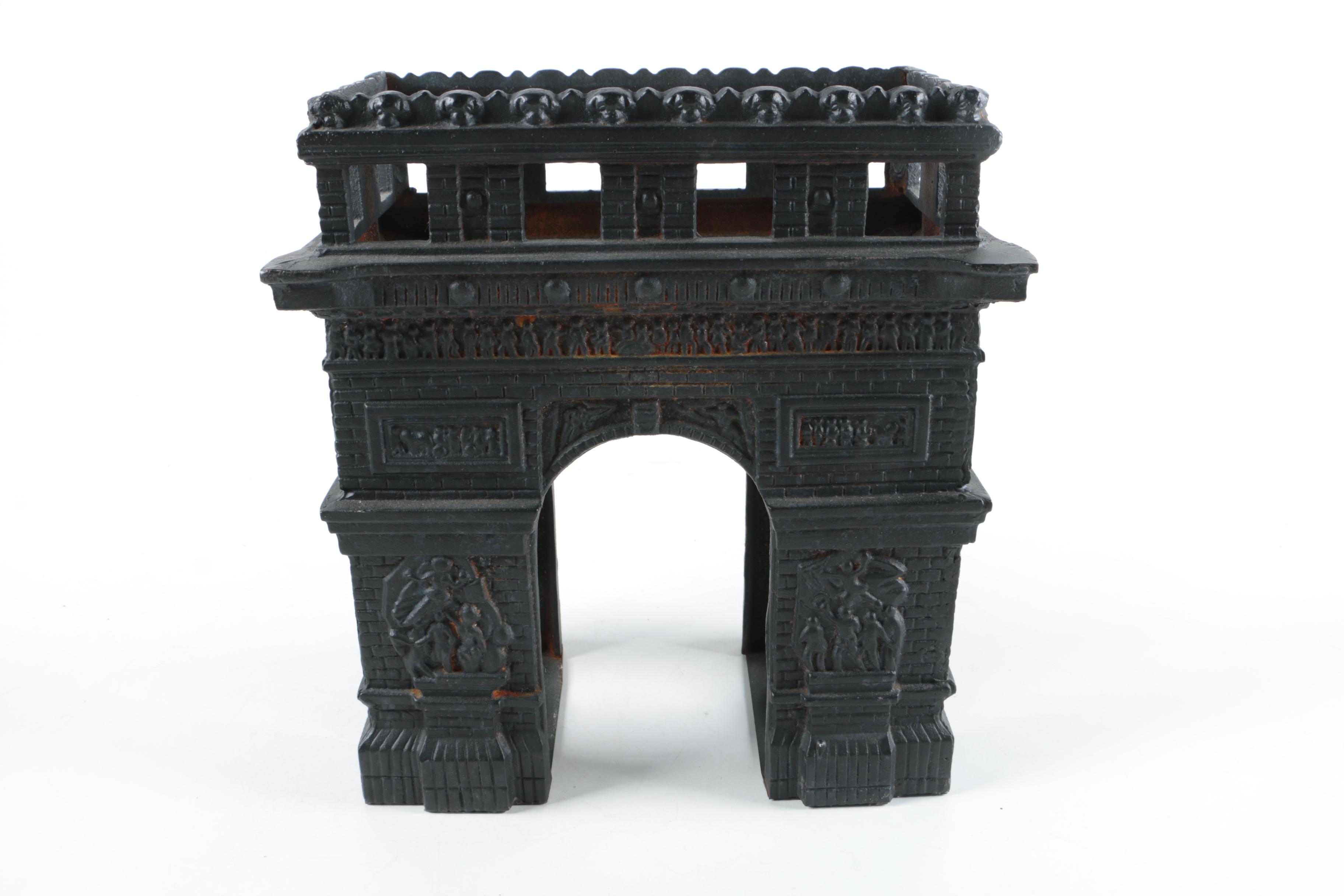 Cast Iron Model of the Arc De Triomphe