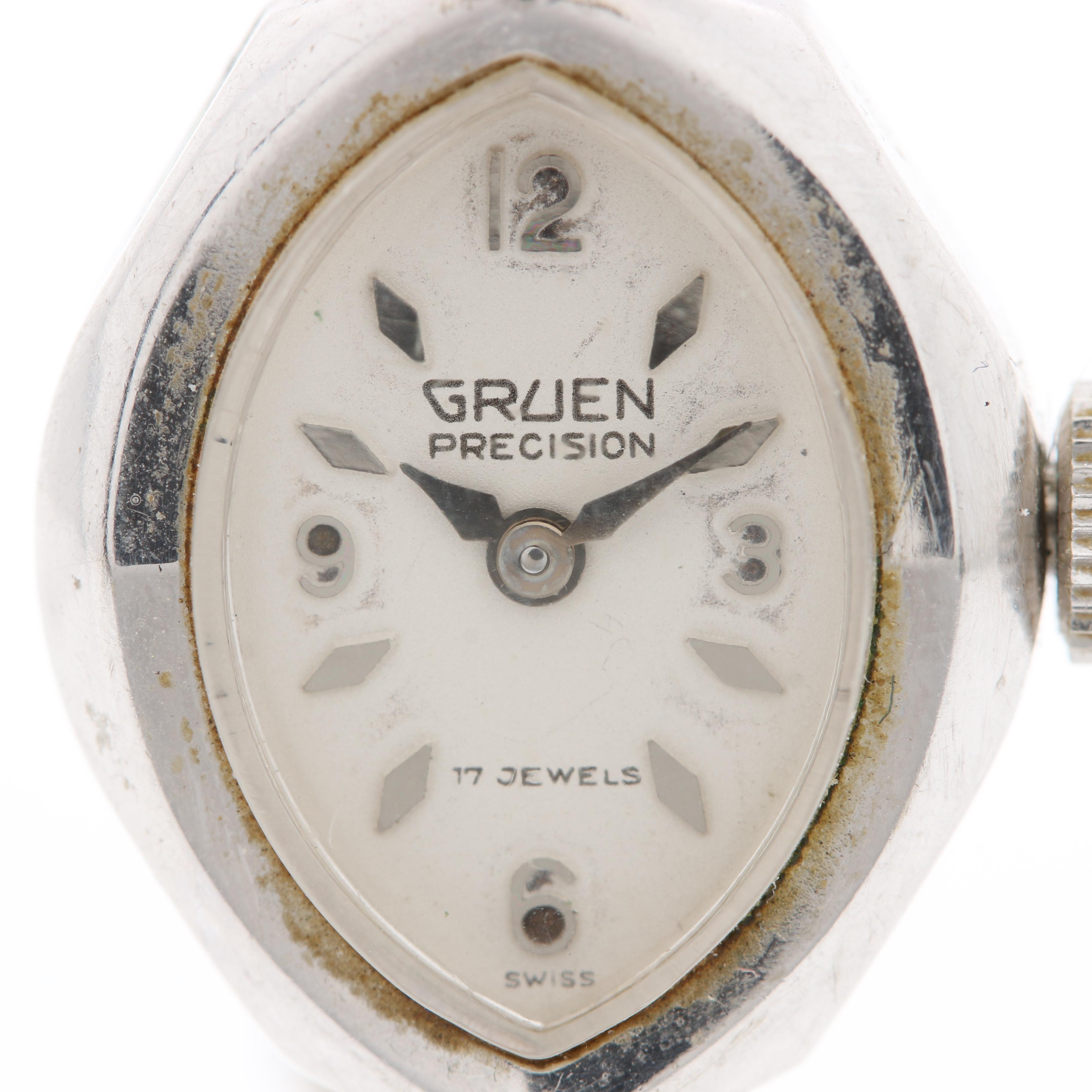 Vintage Gruen Gold Plated "Precision" Watches