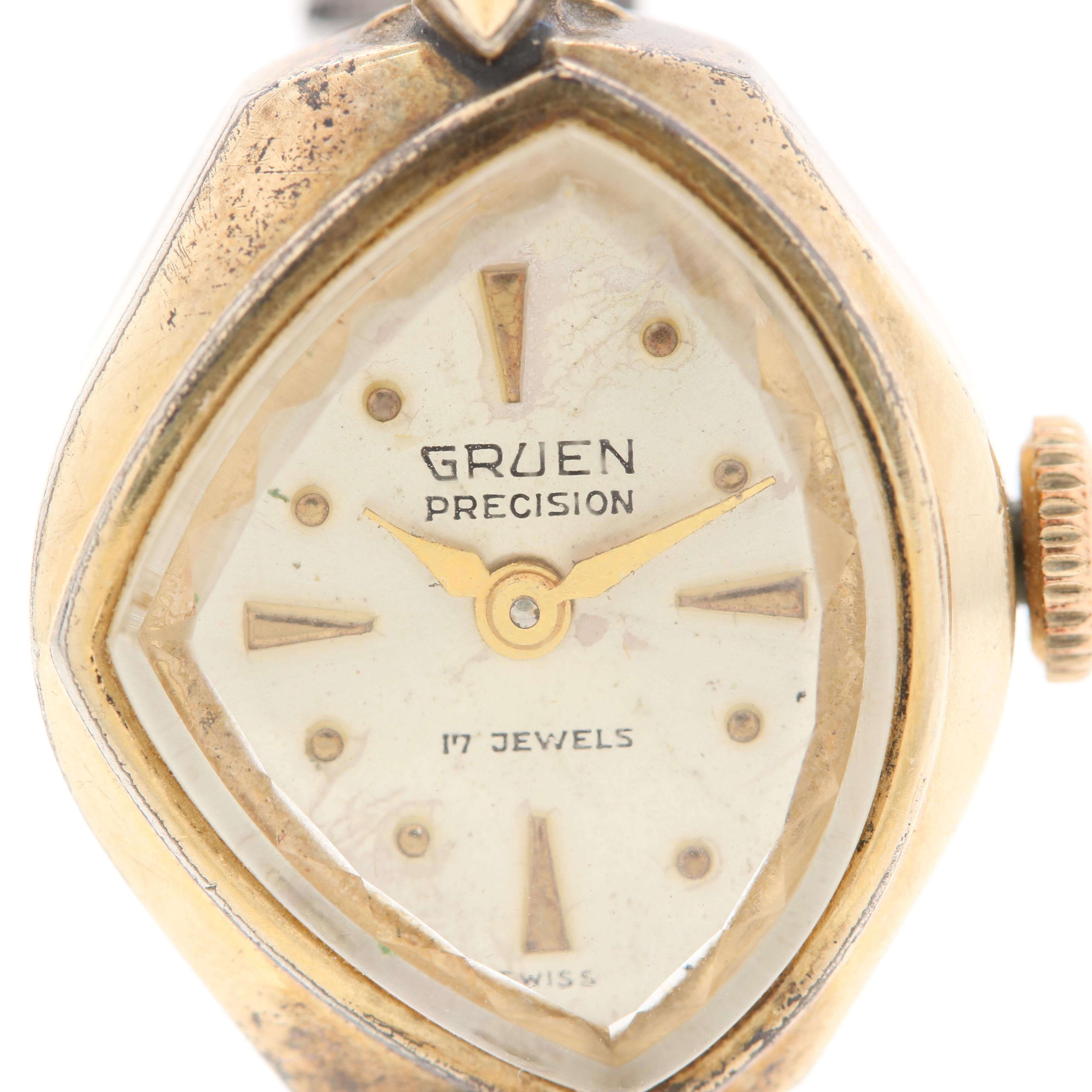Vintage Gruen Gold Plated "Precision" Watches