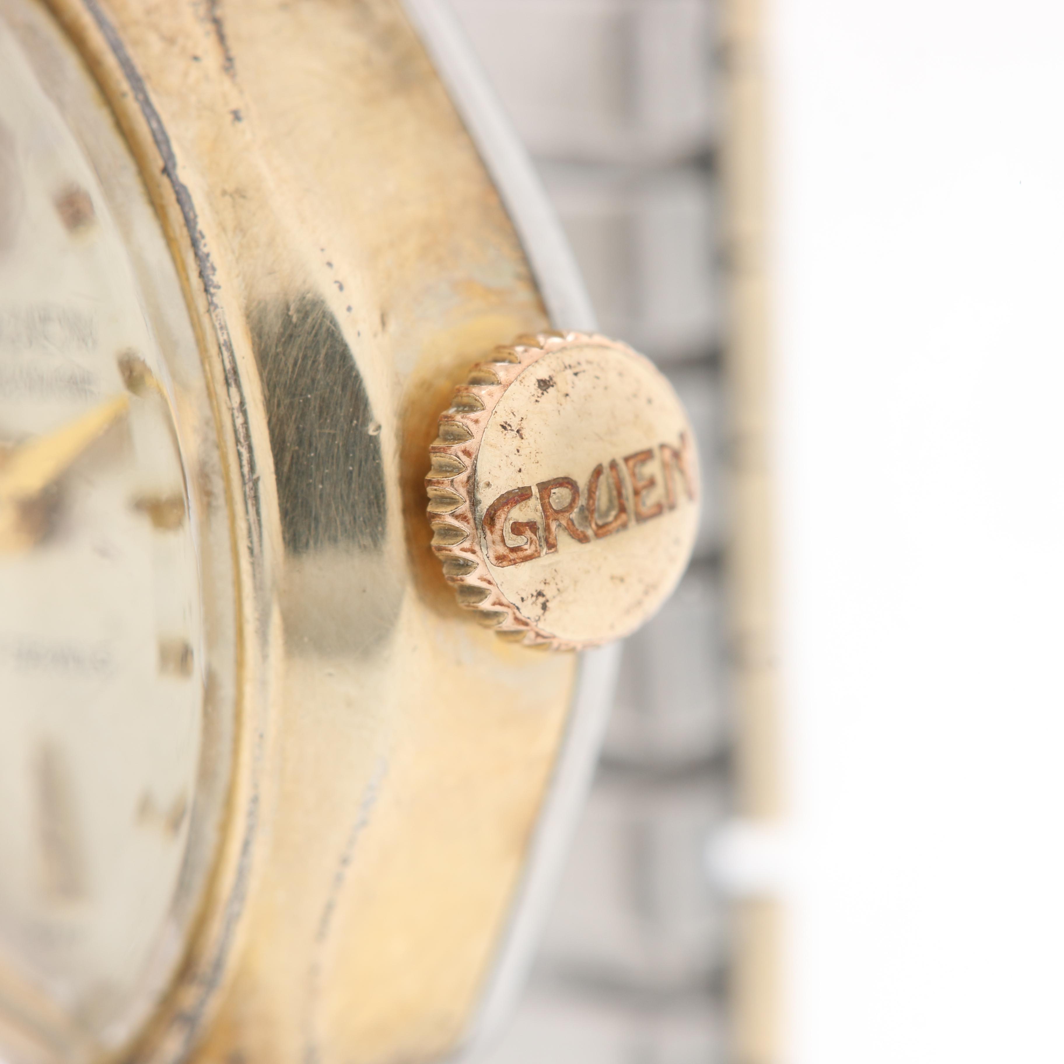 Vintage Gruen Gold Plated "Precision" Watches