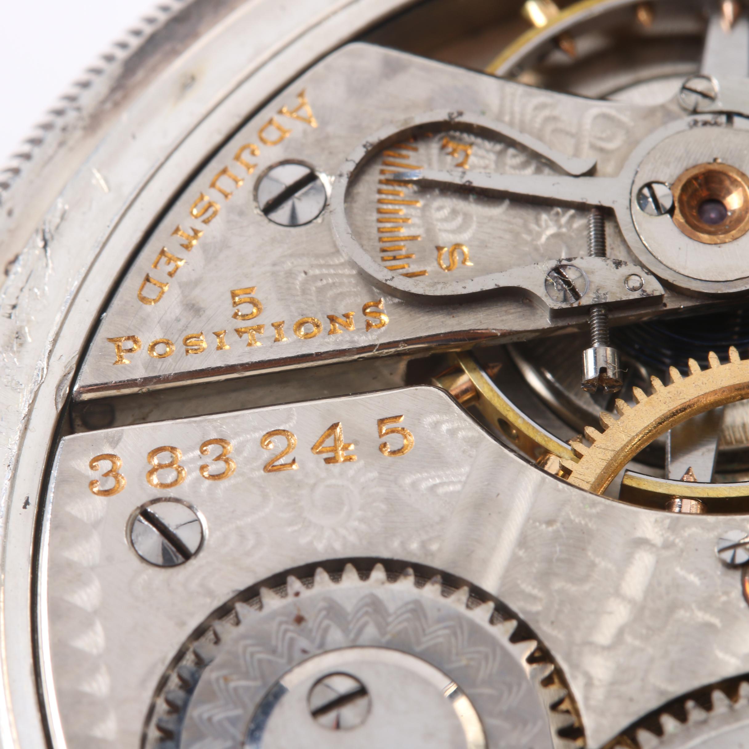 Antique Hamilton Sterling Silver Full Hunter Pocket Watch