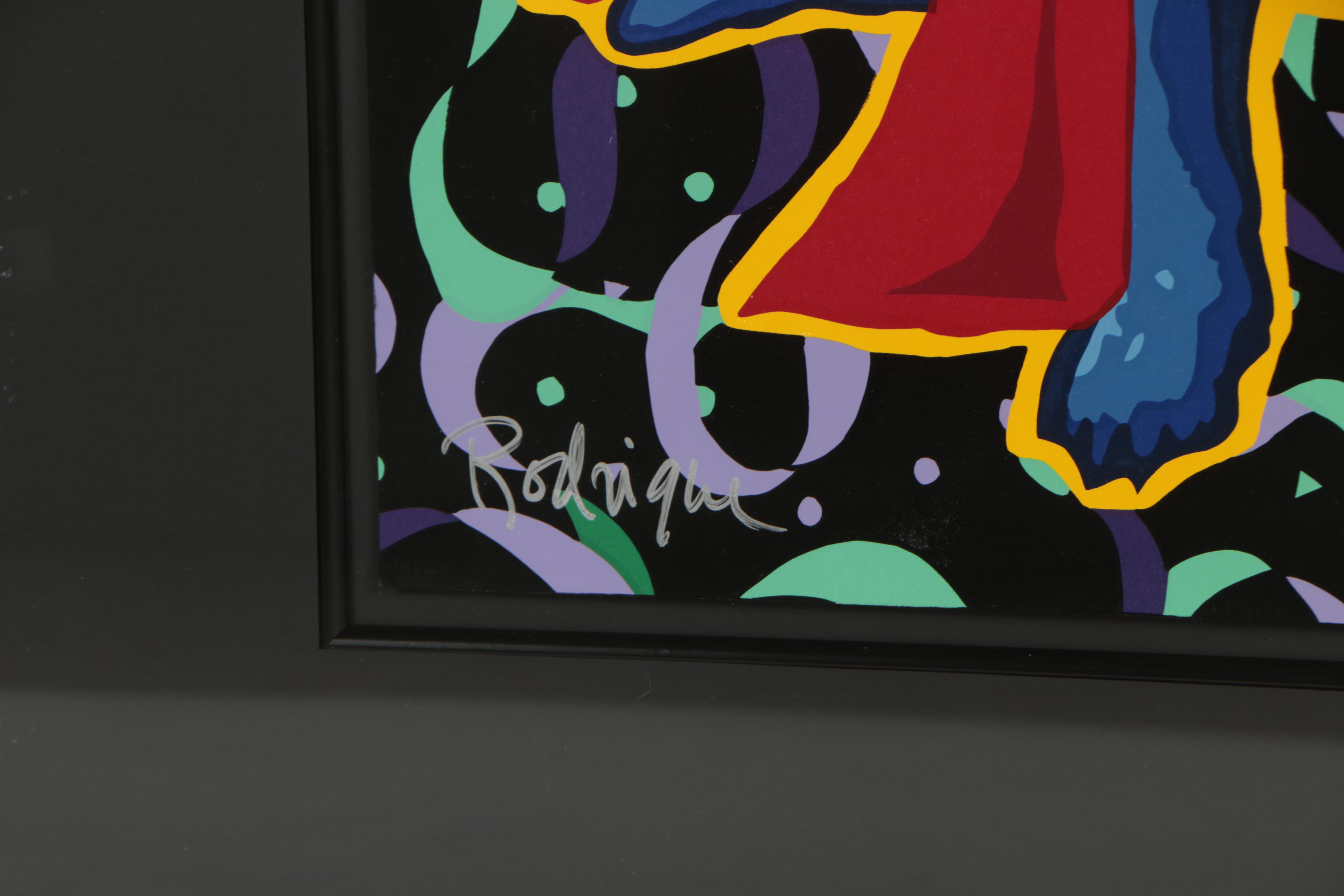 George Rodrigue Artist Proof Serigraph "Mardi Gras '96"