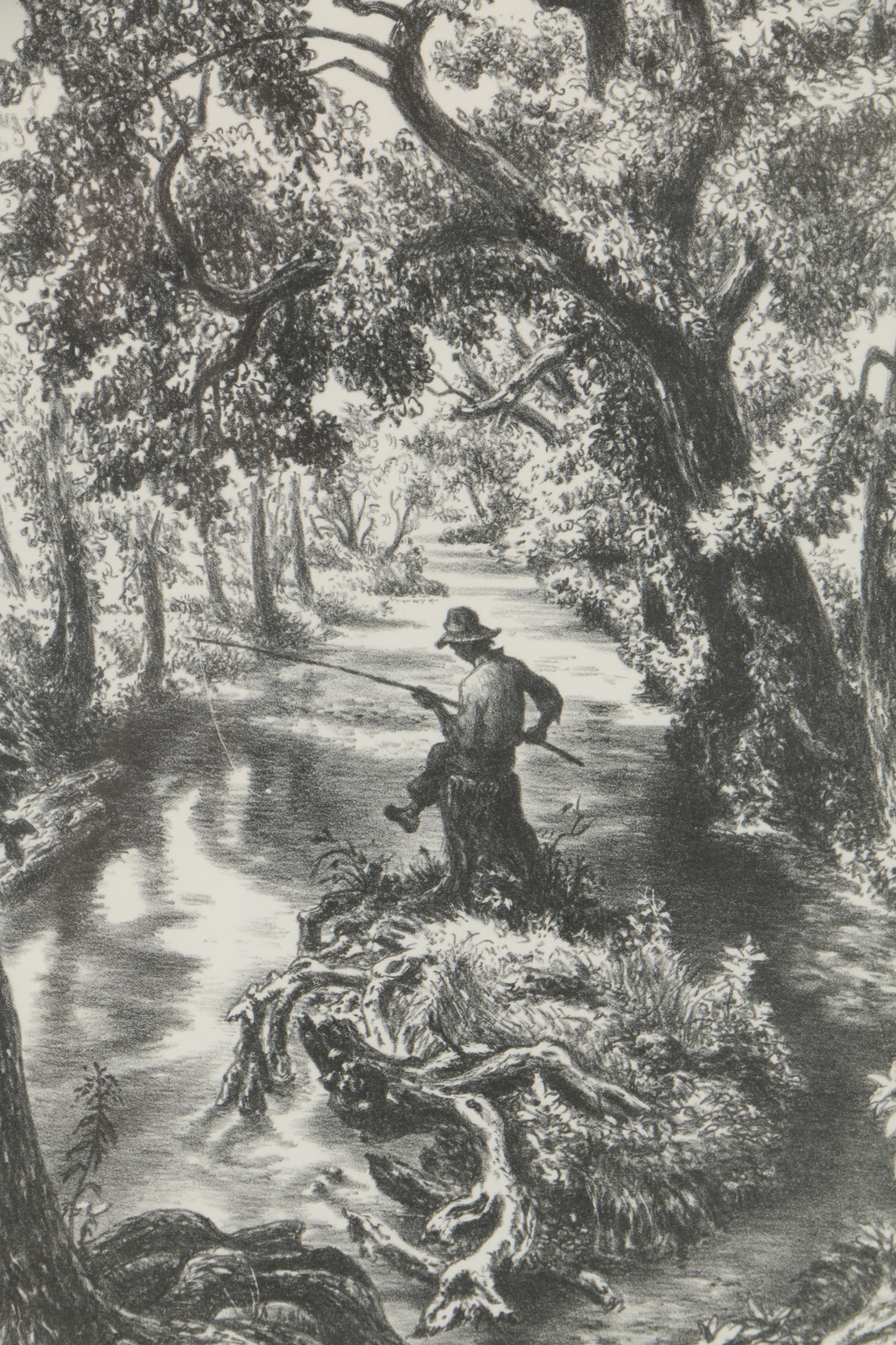 1981 Charles Banks Wilson Lithograph "Tar Creek Boy"