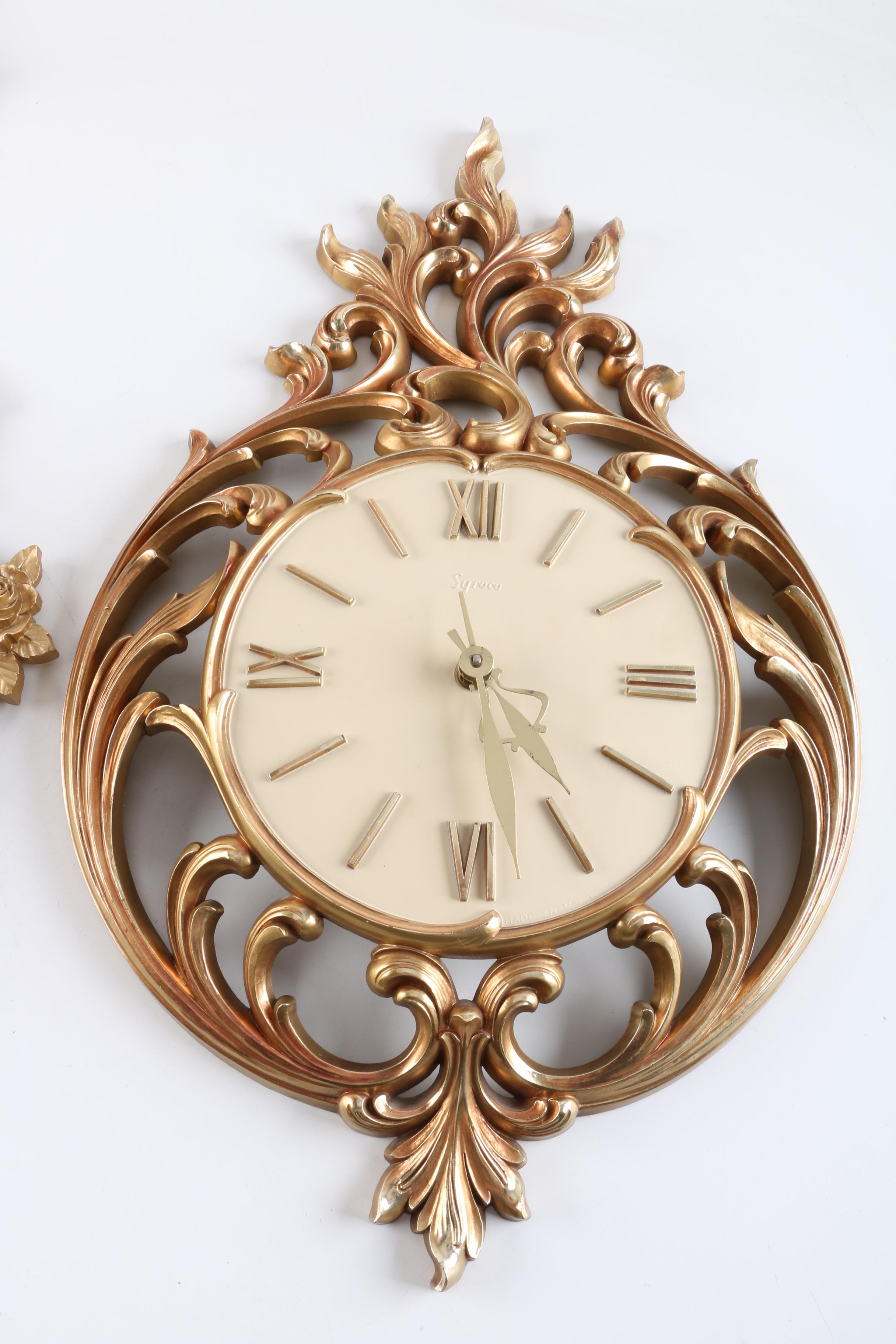 Gold Tone Wall Clocks