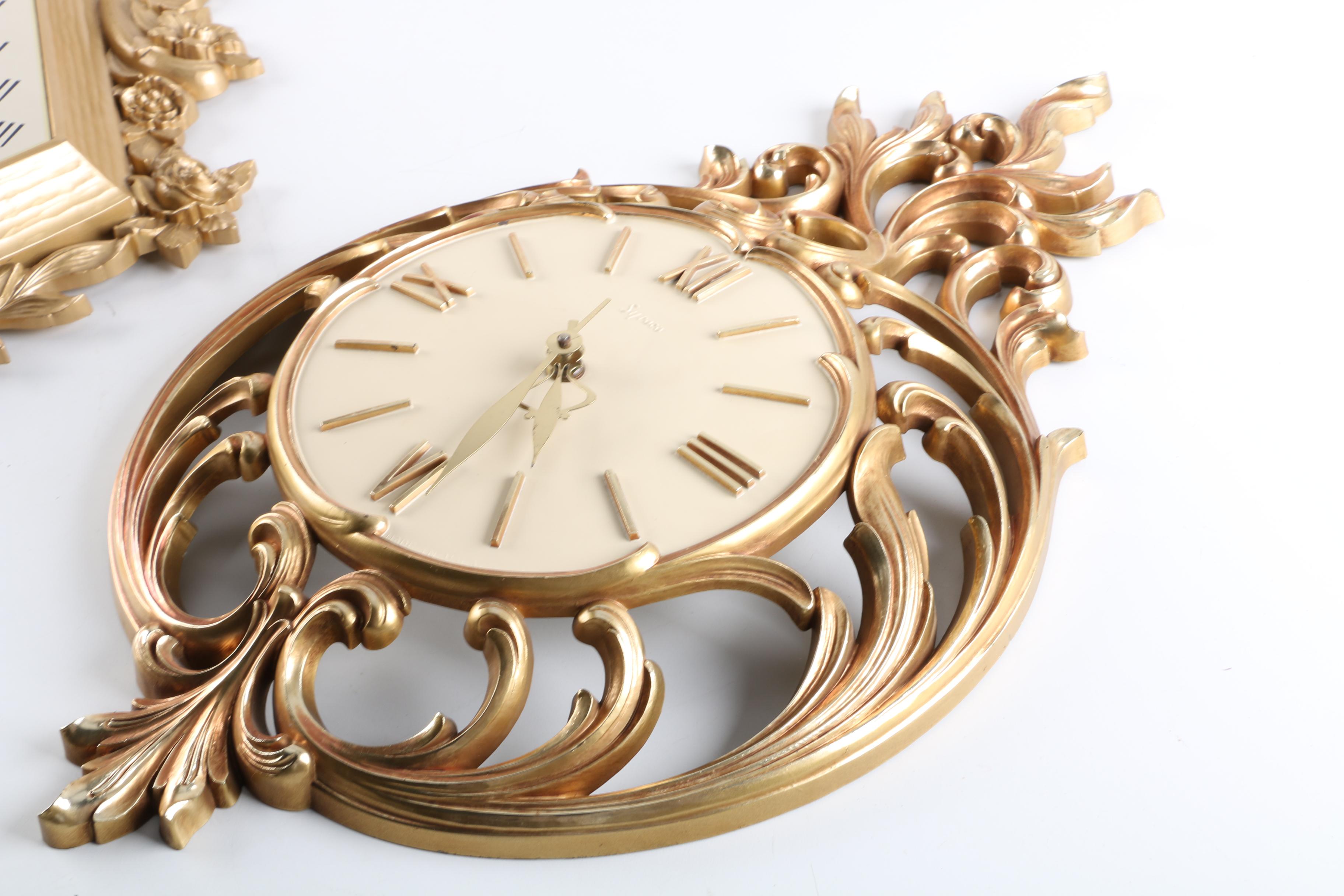 Gold Tone Wall Clocks